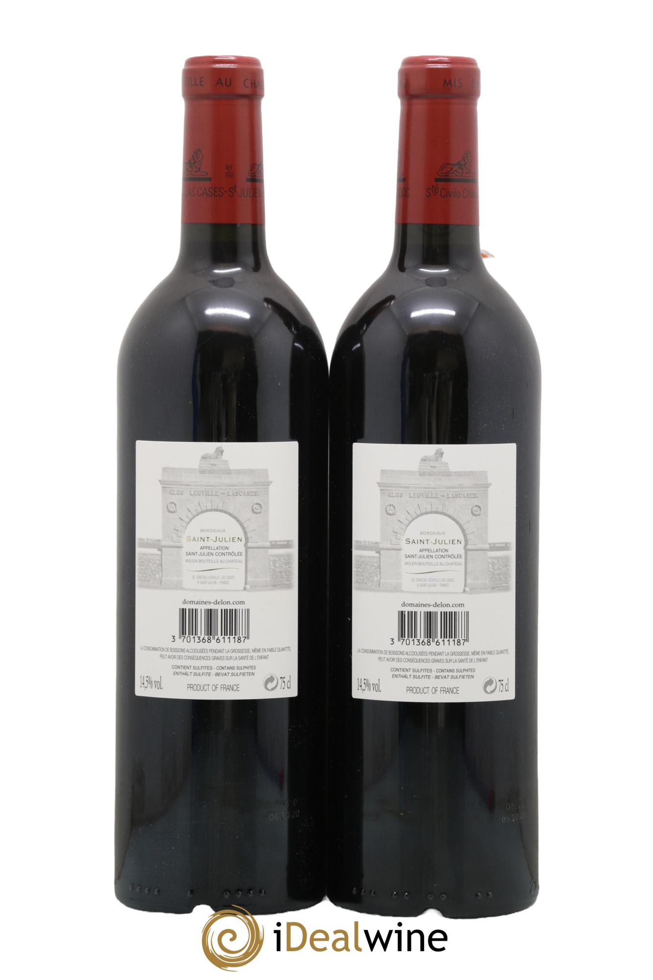 Château Léoville Las Cases 2ème Grand Cru Classé 2018 - Lot de 2 bouteilles - 1
