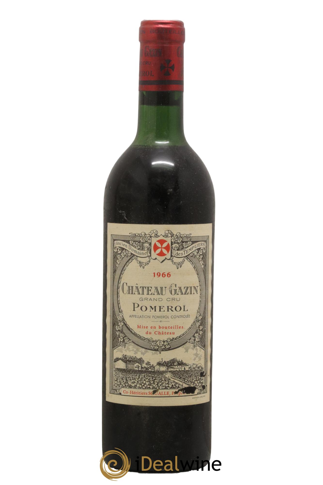 Château Gazin 1966 - Lot de 1 bouteille - 0