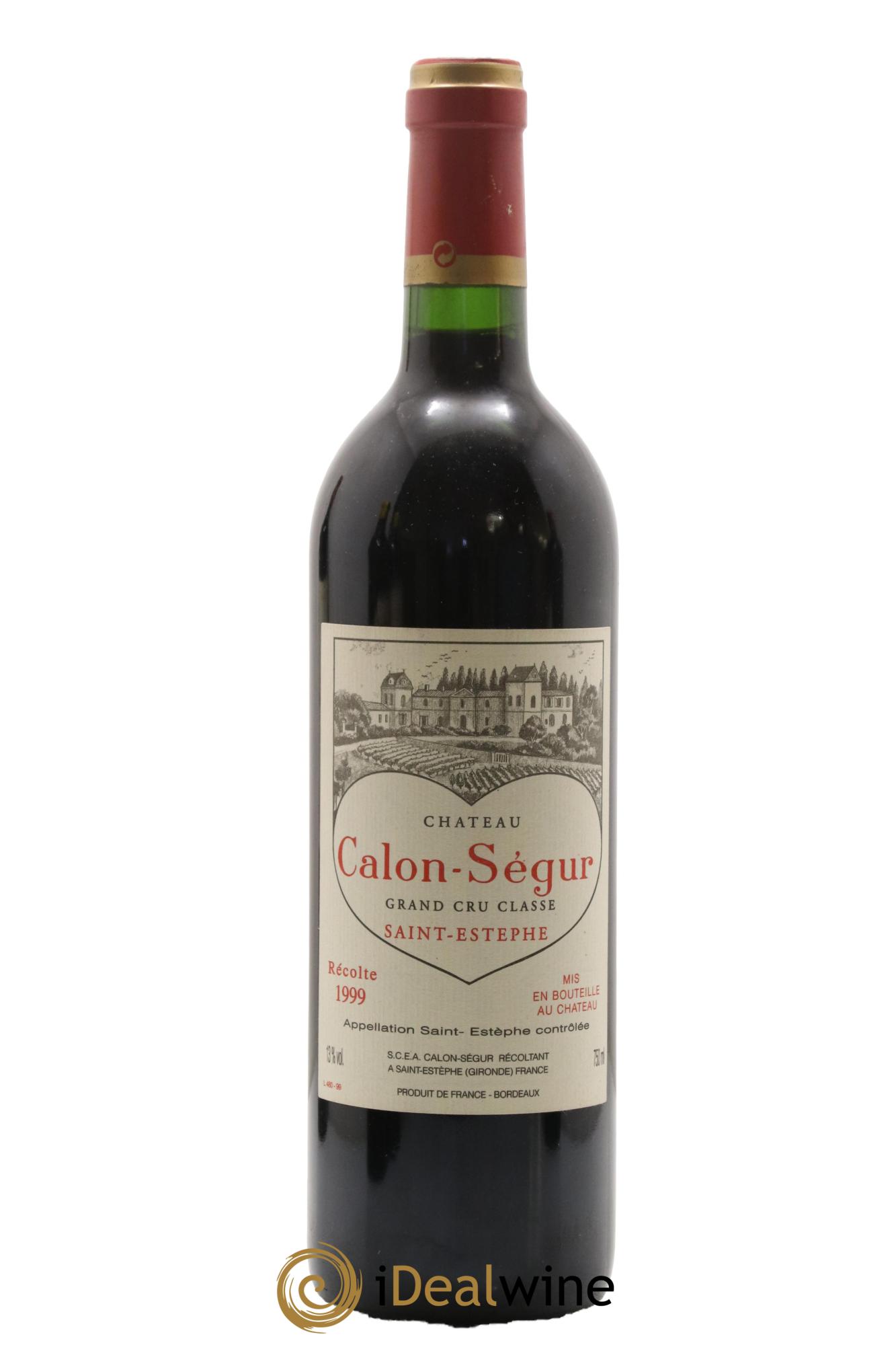 Château Calon Ségur 3ème Grand Cru Classé 1999 - Lot de 1 bouteille - 0