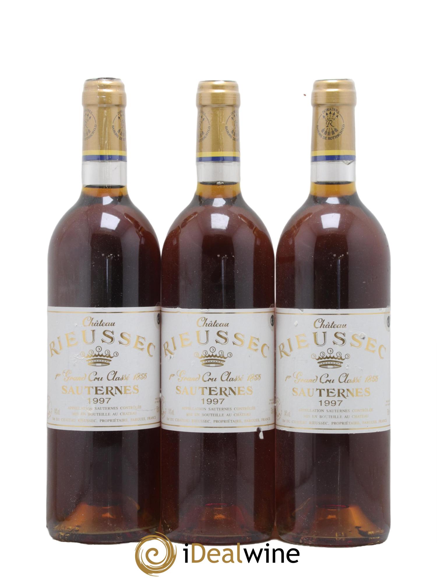 Château Rieussec 1er Grand Cru Classé 1997 - Lotto di 3 bottiglie - 0