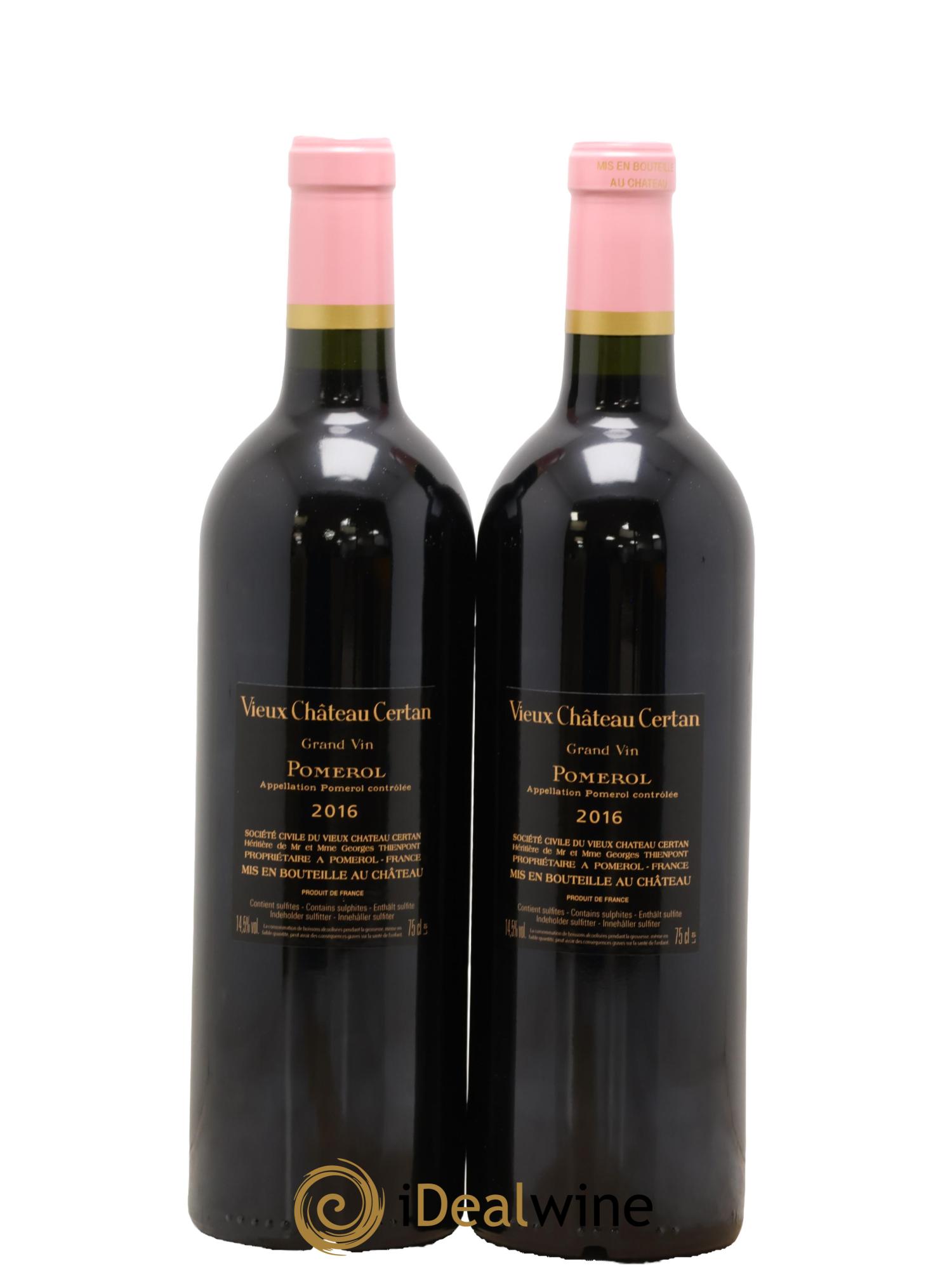 Vieux Château Certan 2016 - Lot of 2 bottles - 2