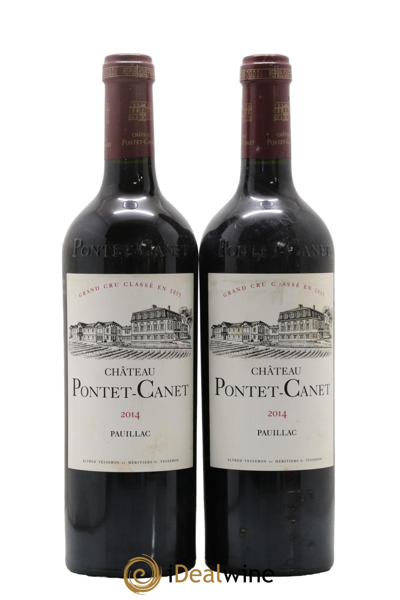 Château Pontet Canet 5ème Grand Cru Classé 2014 - Lot de 2 bouteilles - 0