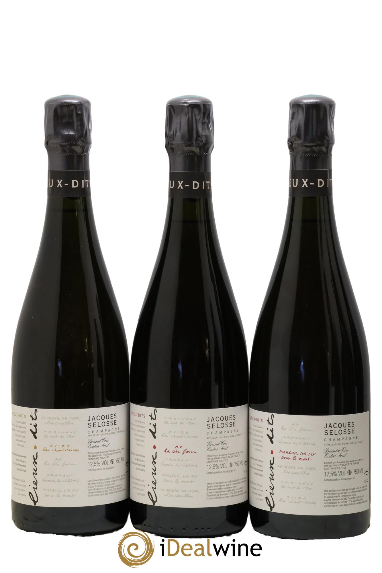 Caisse Collection Lieux-dits Jacques Selosse - Lot of 6 bottles - 1