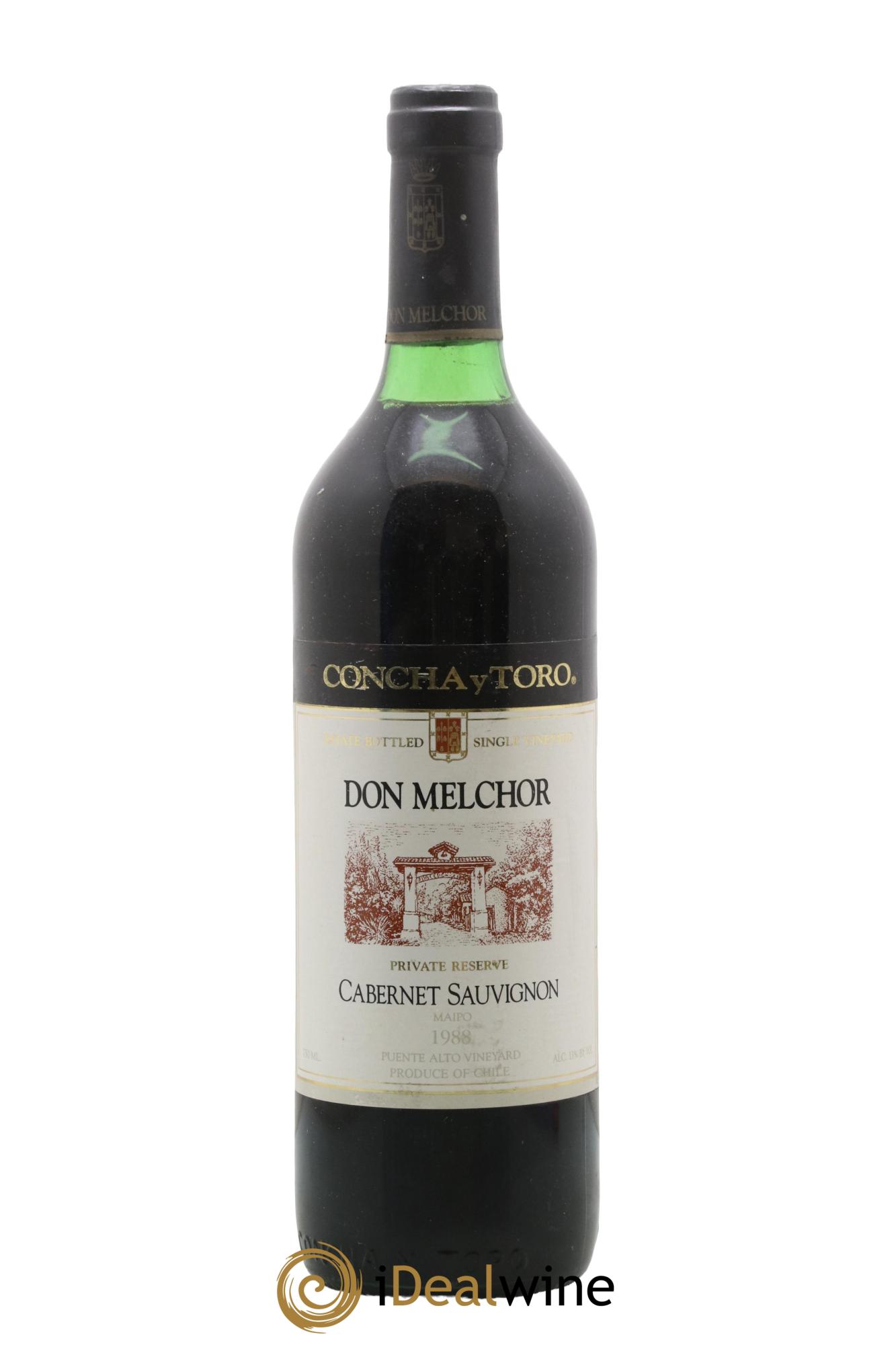 Chili Puente Alto Cabernet Sauvignon Don Melchor Concha y Toro 1988 - Lot de 1 bouteille - 0