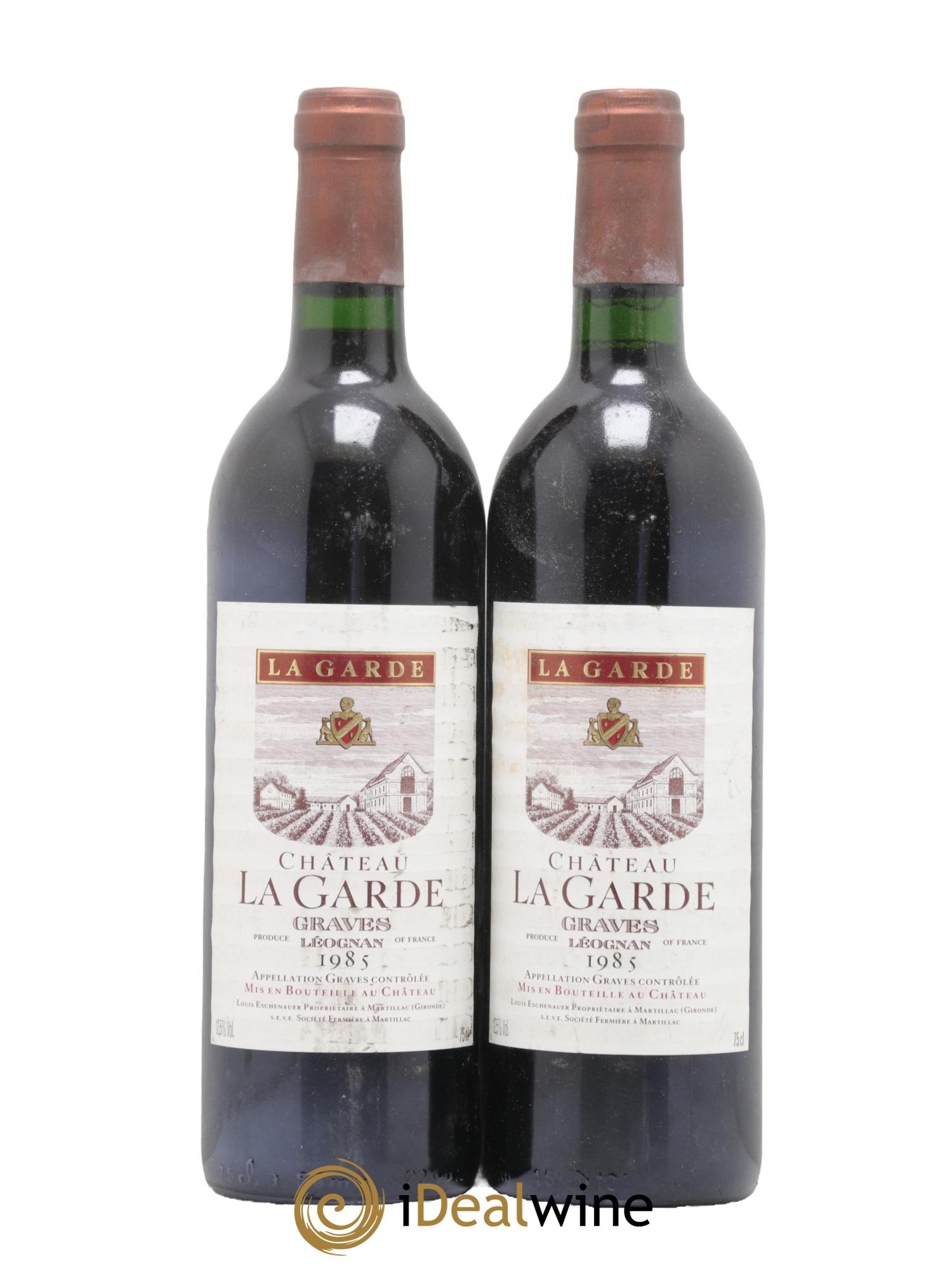 Château la Garde 1985 - Lot de 2 bouteilles - 0