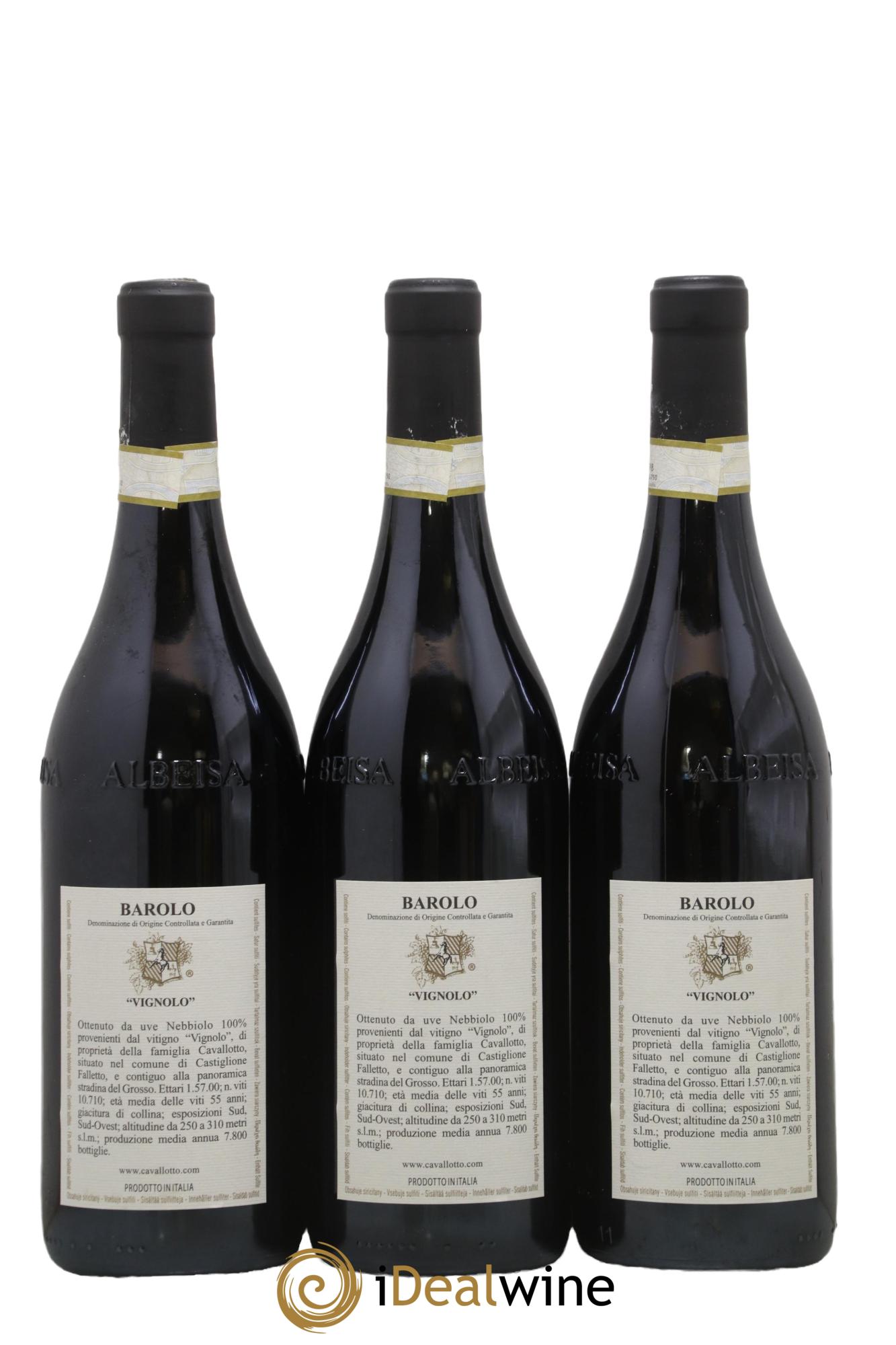 Barolo DOCG Cavallotto Riserva Vignolo 2013 - Posten von 3 Flaschen - 1