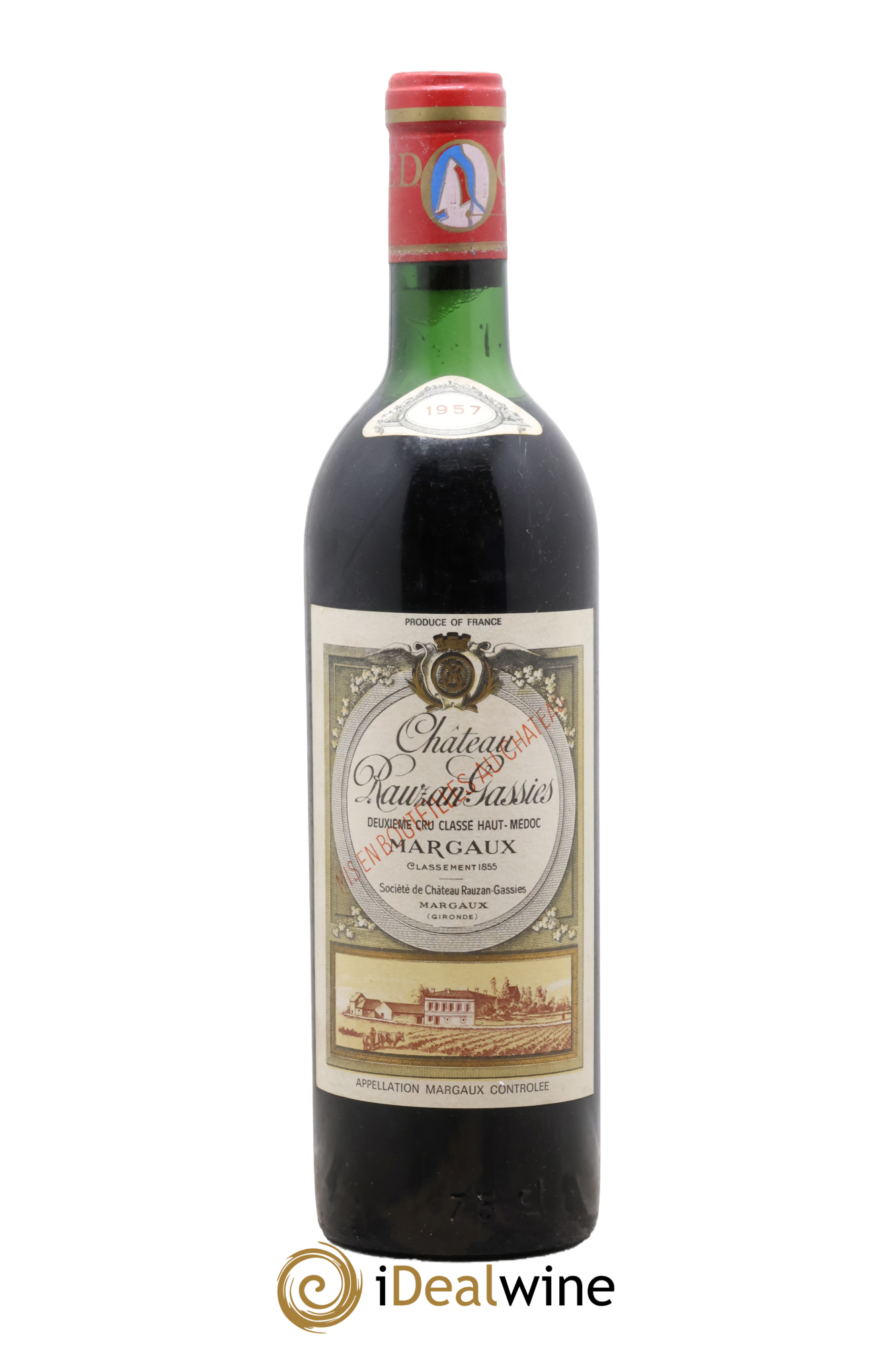Château Rauzan-Gassies 2ème Grand Cru Classé 1957 - Posten von 1 Flasche - 0