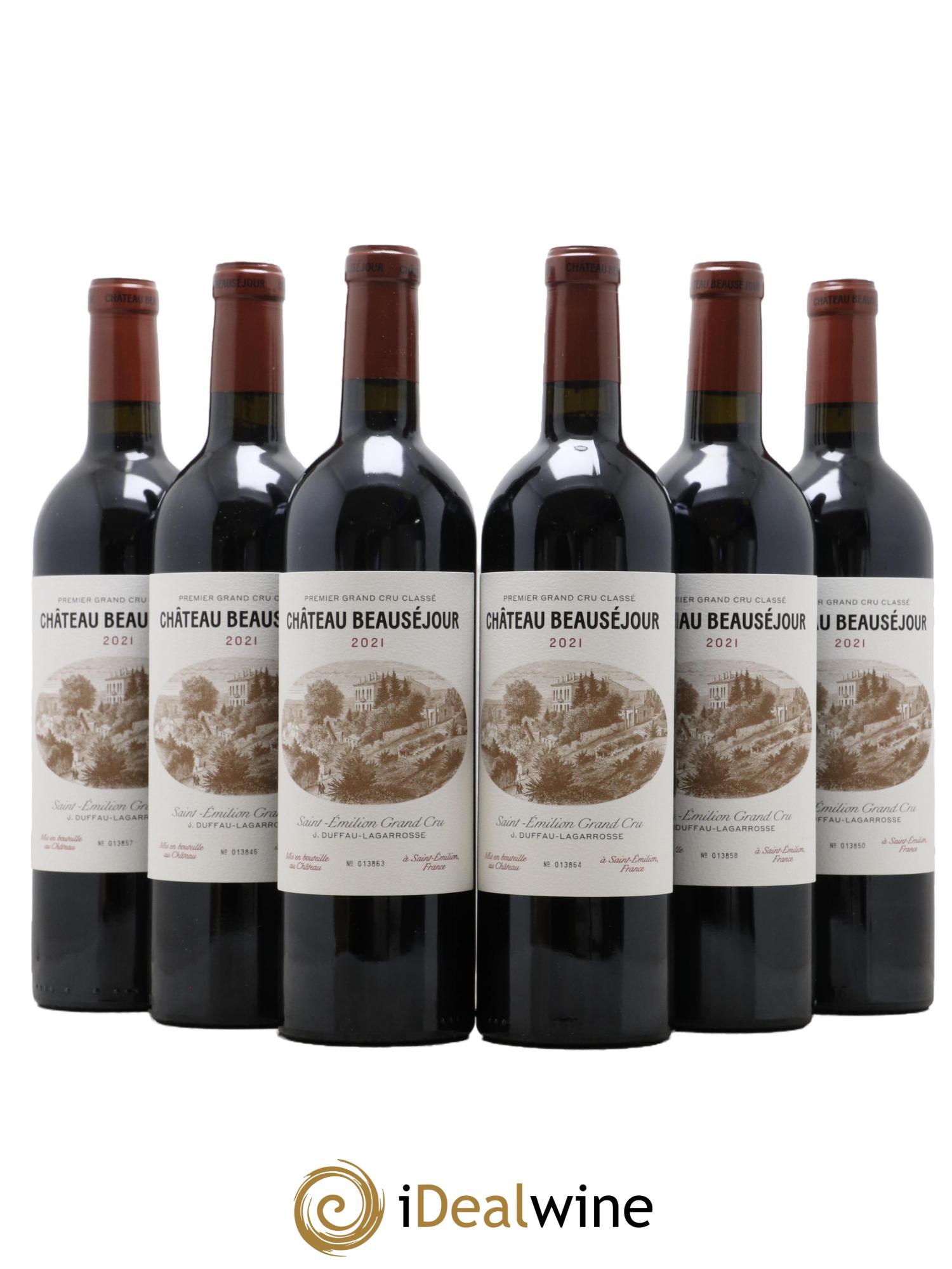Château Beauséjour (Duffau-Lagarrosse) 1er Grand Cru Classé B 2021 - Lot de 6 bouteilles - 0