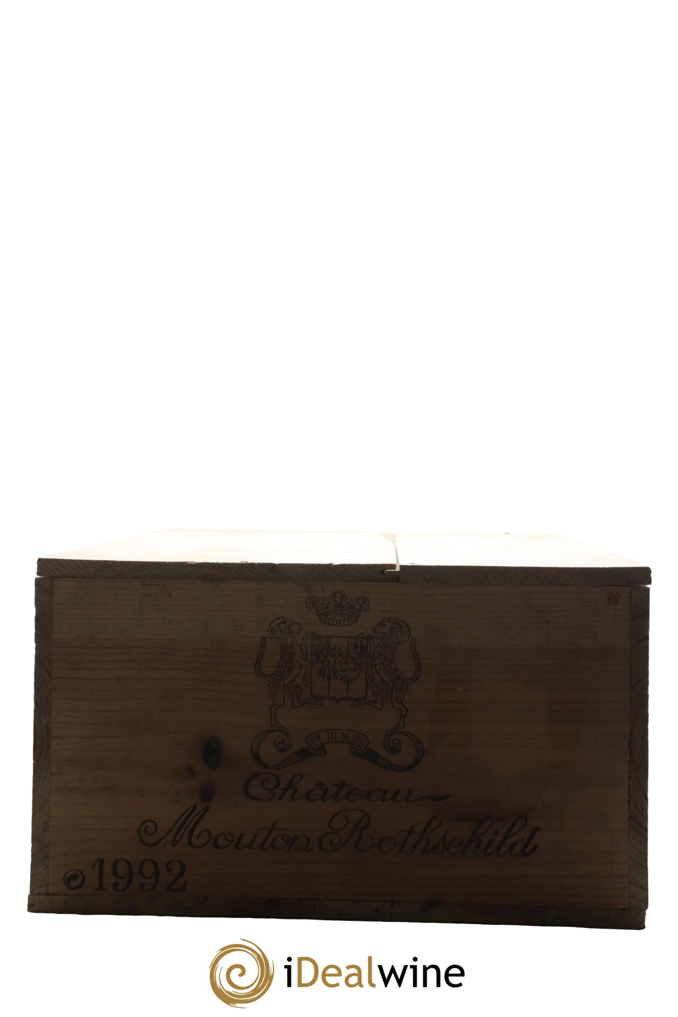 Château Mouton Rothschild 1er Grand Cru Classé 1992 - Lot de 12 bouteilles - 9