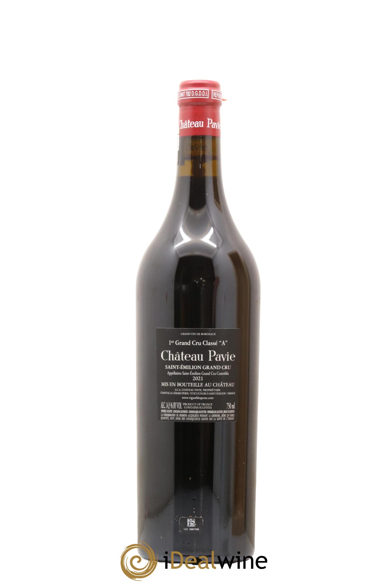Château Pavie 1er Grand Cru Classé A 2021 - Lot de 1 bouteille - 1