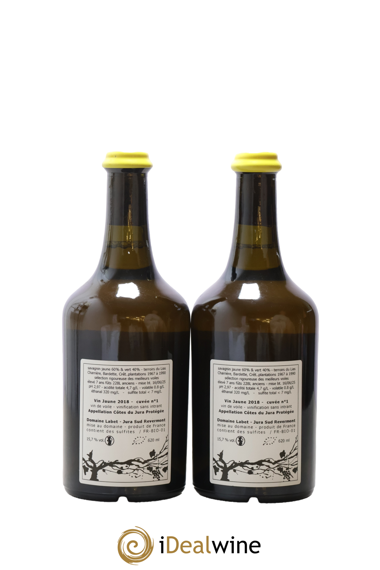 Côtes du Jura Côtes du Jura Vin Jaune Cuvée N°1 Labet (Domaine) 2018 - Posten von 2 Clavelin - 1