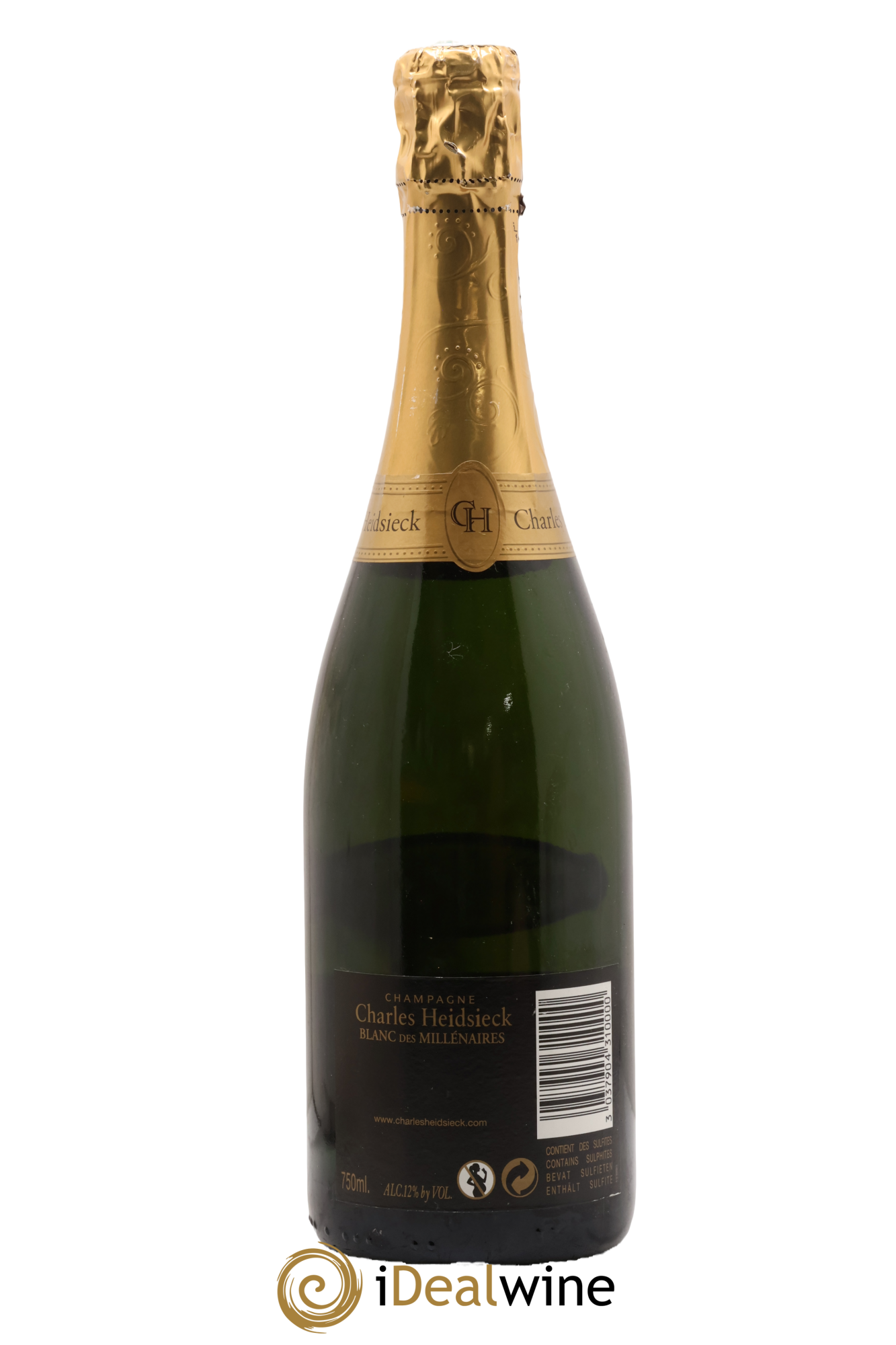 Blanc de Blancs Blanc des Millénaires Brut Charles Heidsieck 1995 - Posten von 1 Flasche - 2