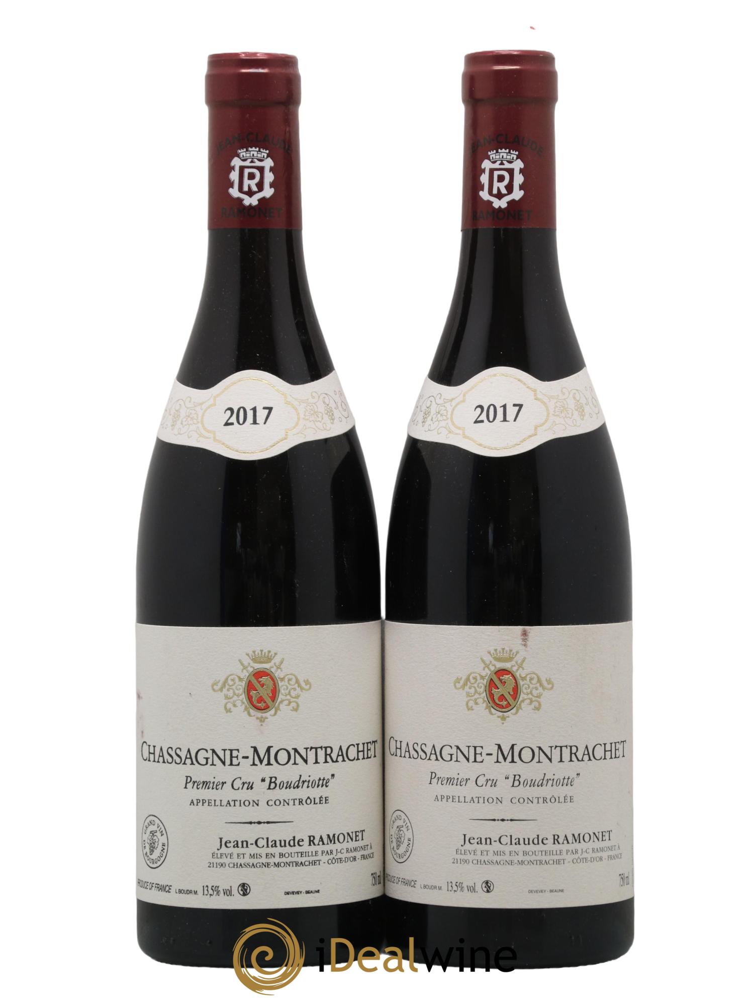 Chassagne-Montrachet 1er Cru Boudriotte Ramonet (Domaine) 2017 - Lot de 2 bouteilles - 0
