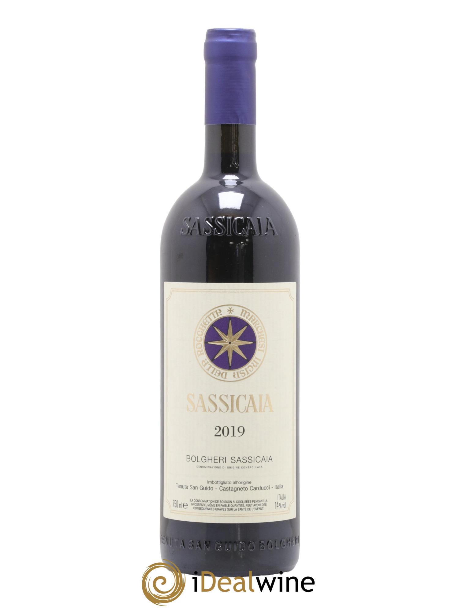 Bolgheri DOC Sassicaia Tenuta San Guido 2019 - Lot de 1 bouteille - 0