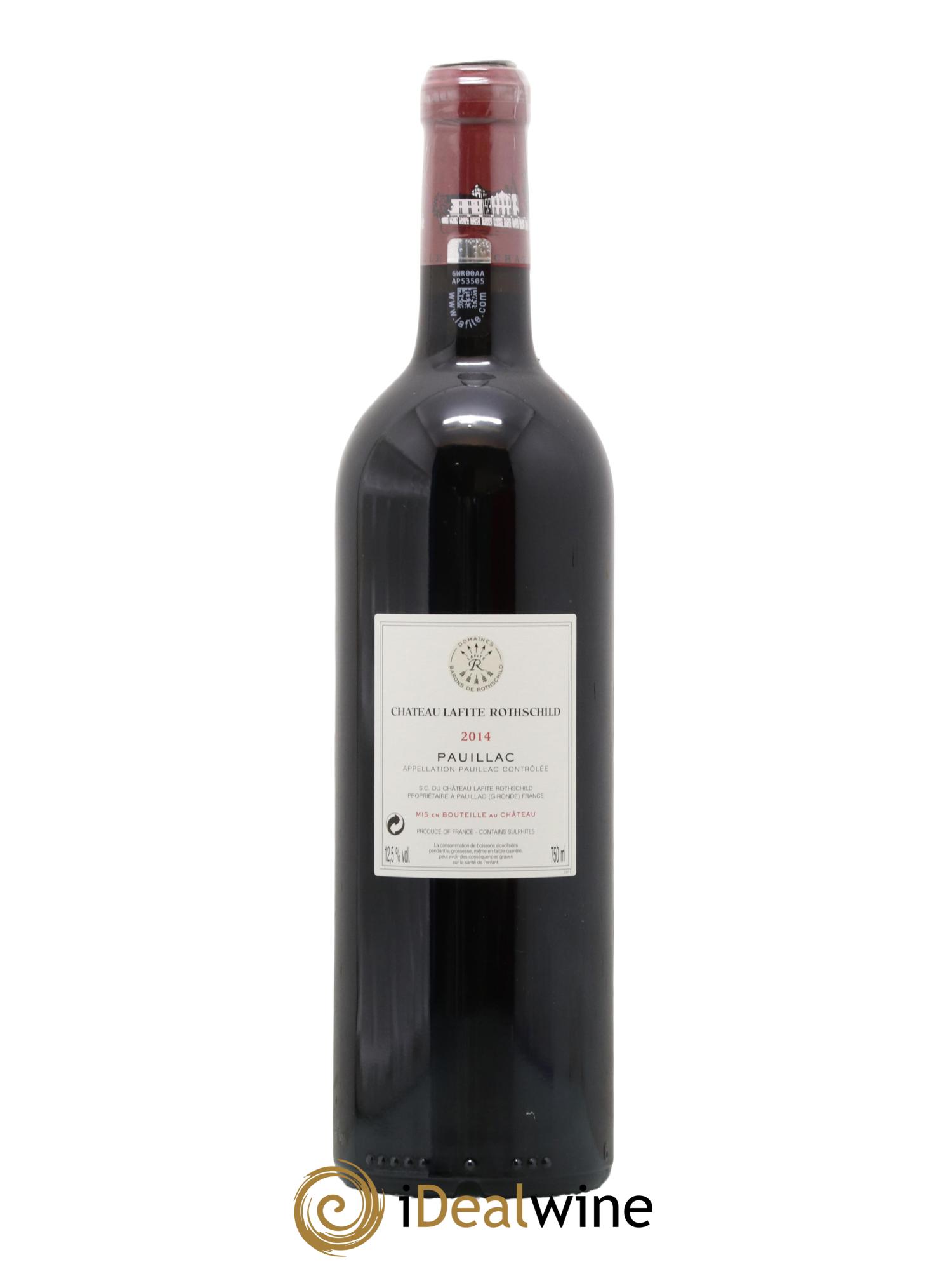 Château Lafite Rothschild 1er Grand Cru Classé 2014 - Lot de 1 bouteille - 1