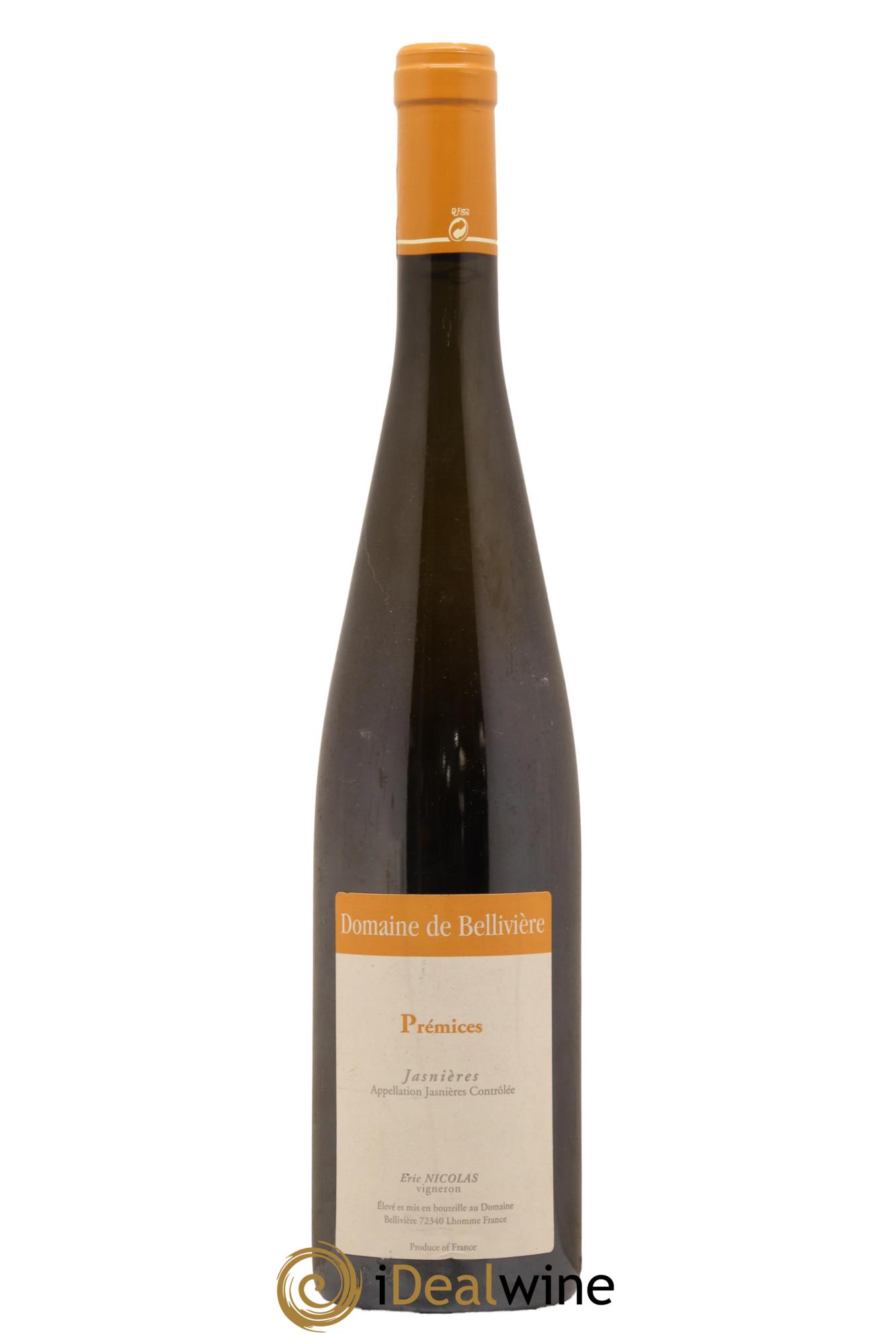 Jasnières Les Prémices Domaine de Bellivière 2011 - Lot de 1 bouteille - 0
