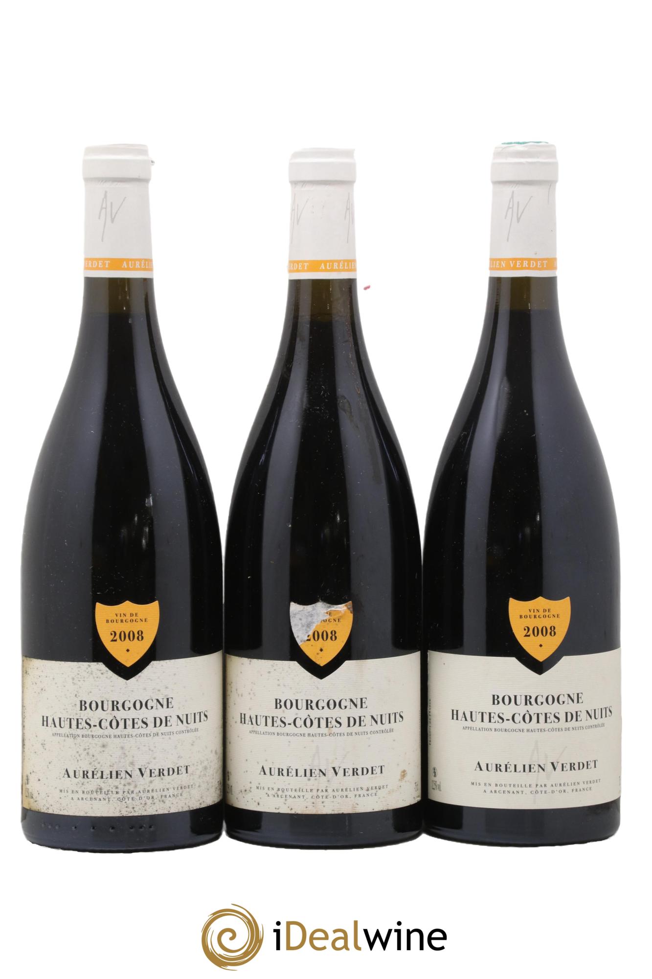 Hautes-Côtes de Nuits Aurélien Verdet 2008 - Lot de 3 bouteilles - 0