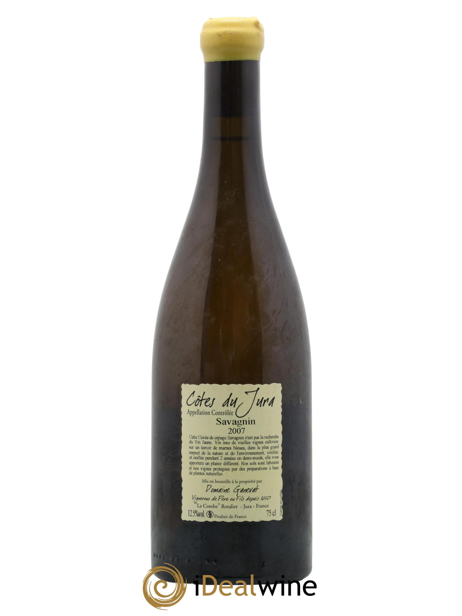 Côtes du Jura Les Chalasses Marnes Bleues Jean-François Ganevat (Domaine) 2007 - Lot de 1 bouteille - 1