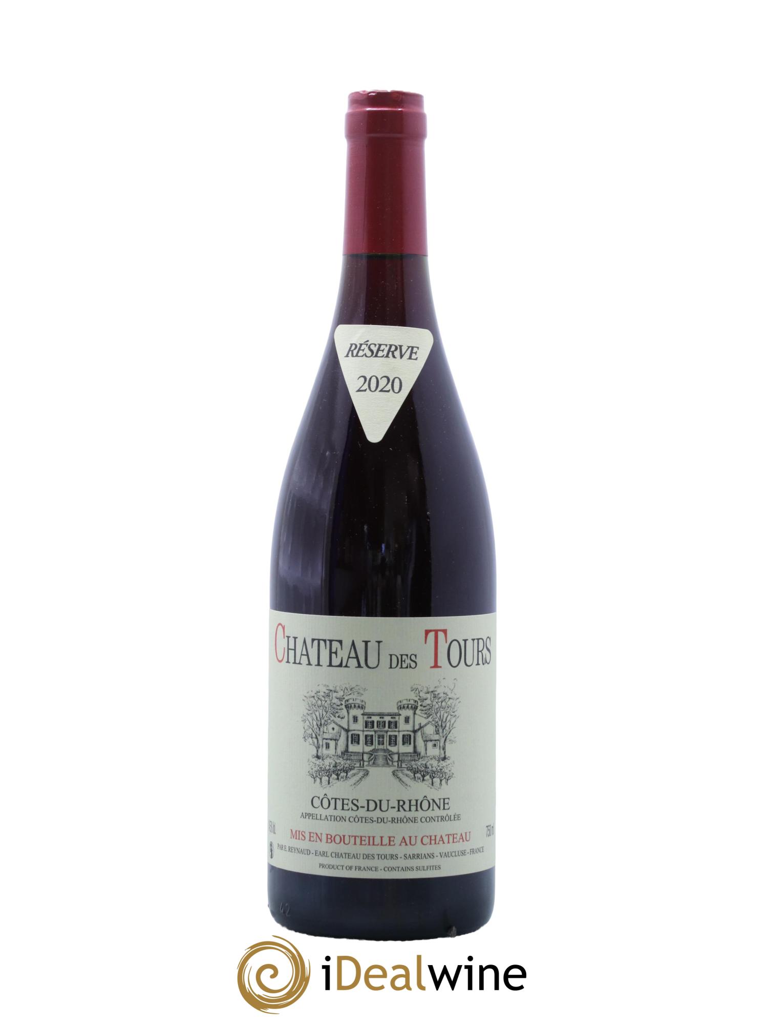 Côtes-du-Rhône Château des Tours Emmanuel Reynaud 2020 - Lot de 1 bouteille - 0