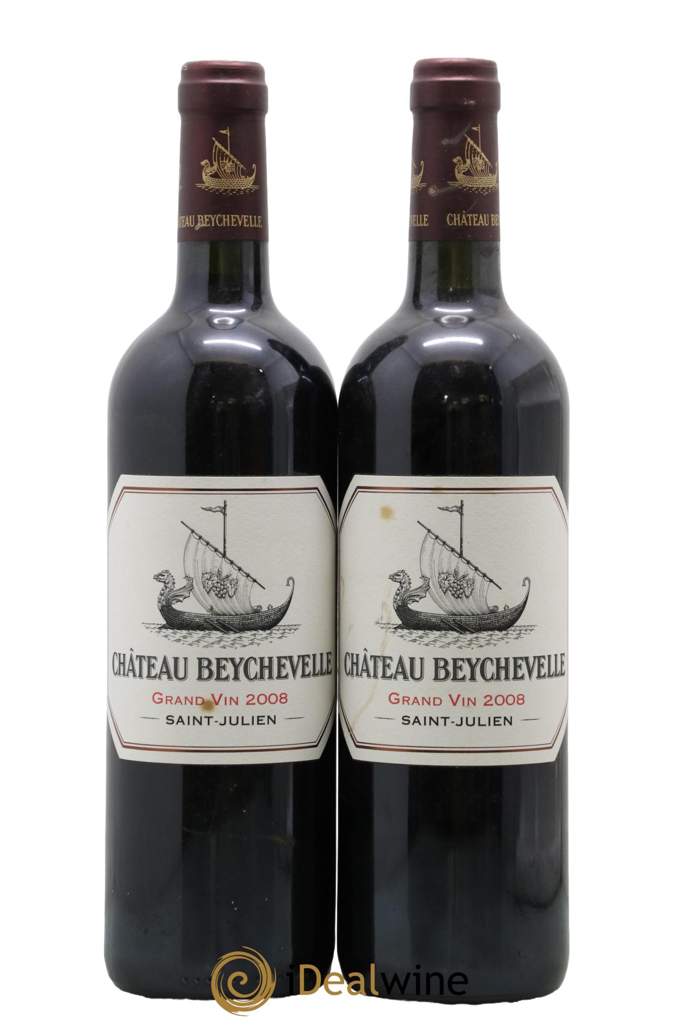 Château Beychevelle 4ème Grand Cru Classé 2008 - Lot of 2 bottles - 0