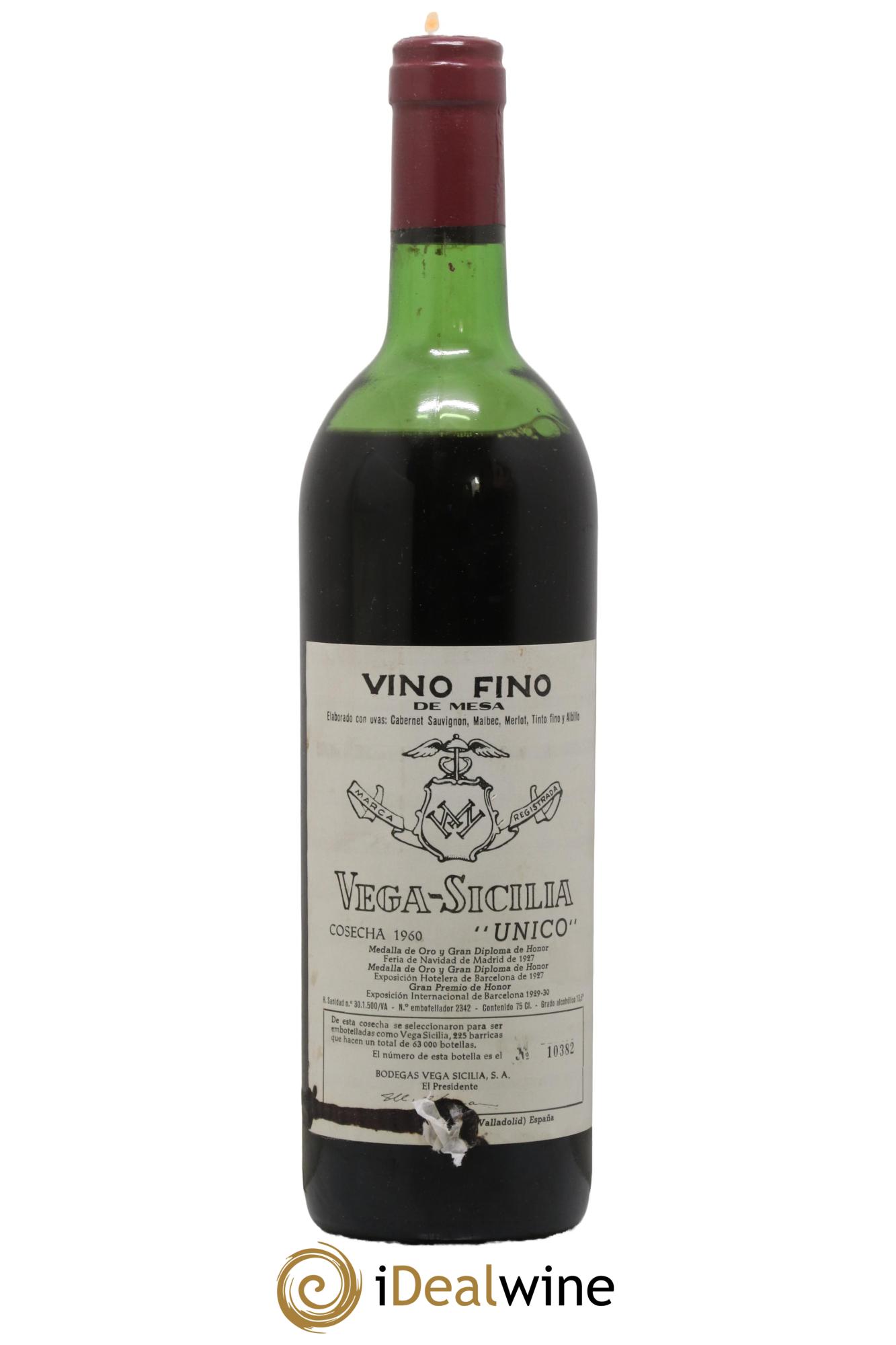 Ribera Del Duero DO Vega Sicilia Unico Famille Alvarez 1960 - Lot of 1 bottle - 0