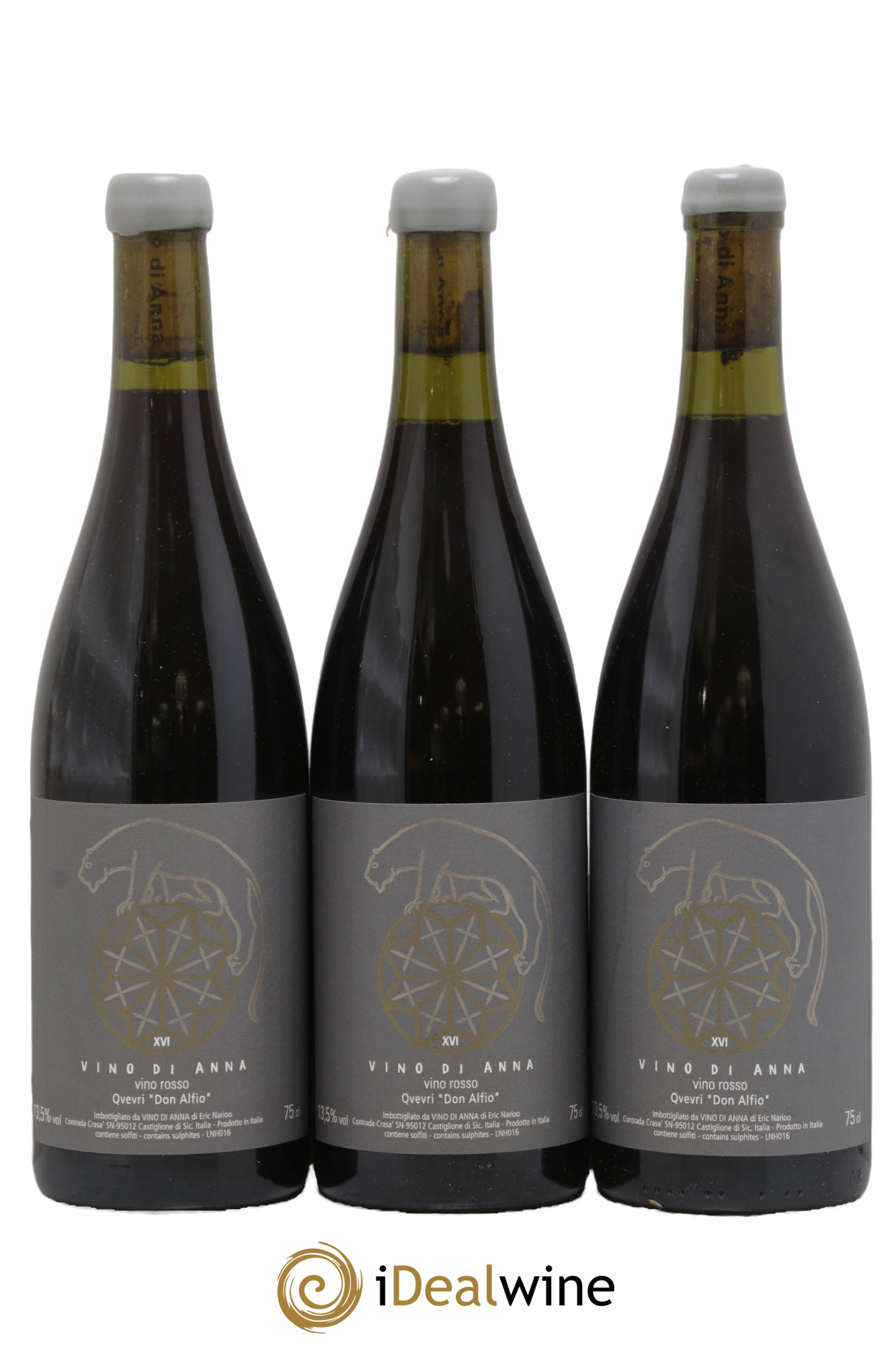 IGT Sicile Vino Rosso Qvevri Don Alfio Vino di Anna 2016 - Lotto di 3 bottiglie - 0