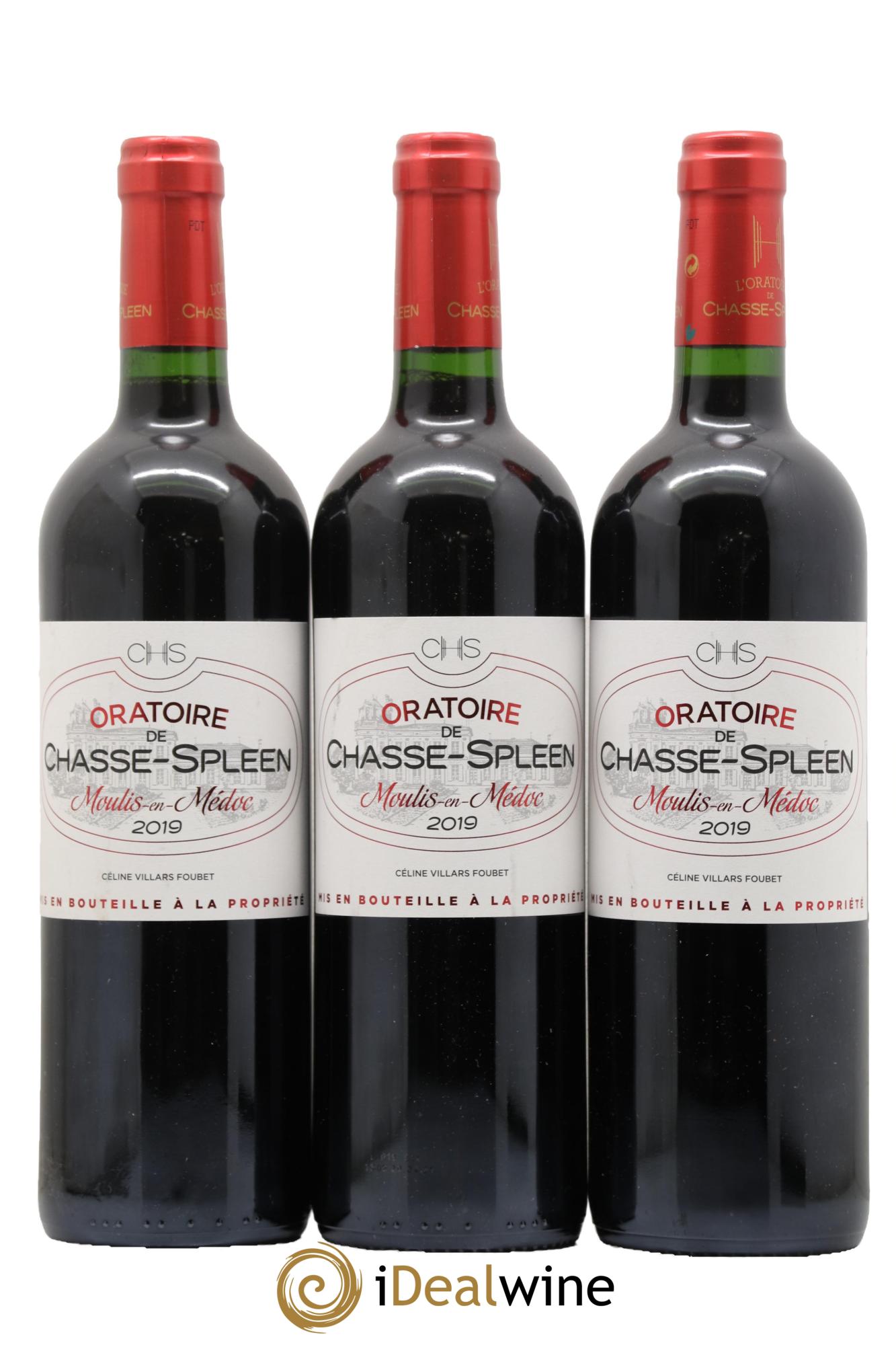 Oratoire de Chasse Spleen Second Vin 2019 - Lot de 3 bouteilles - 0