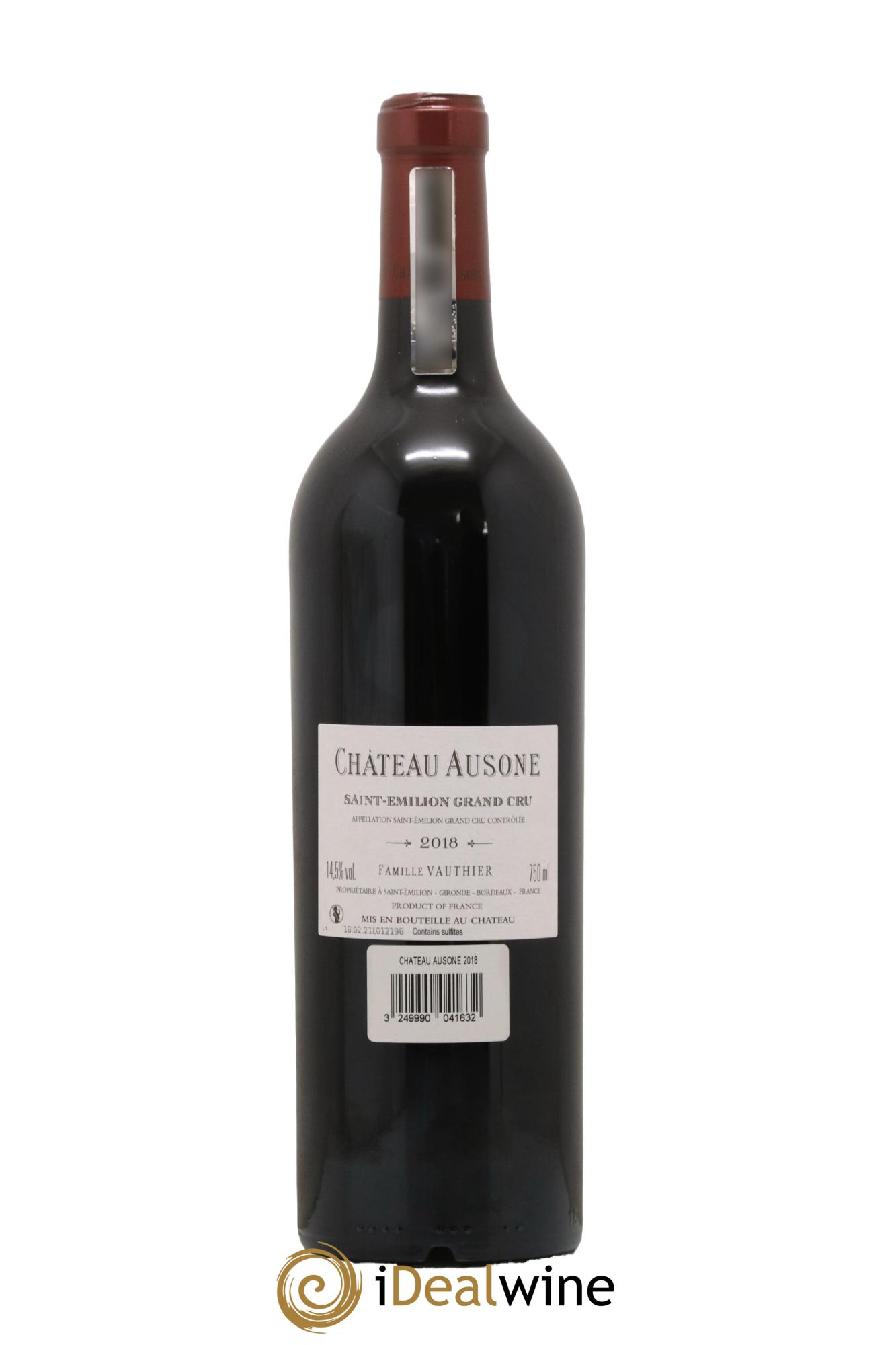 Château Ausone 1er Grand Cru Classé A 2018 - Lot de 1 bouteille - 1