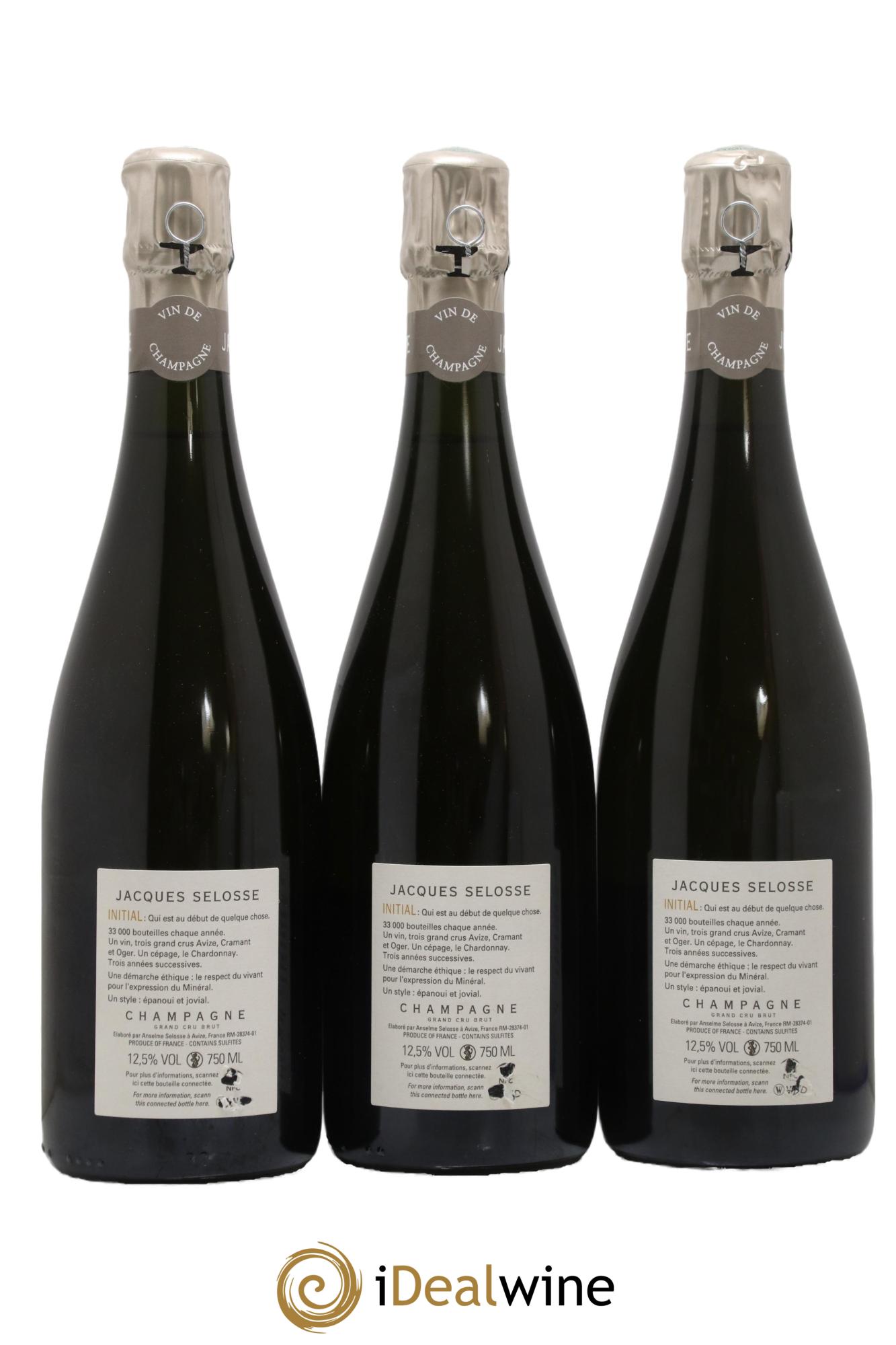 Initial Brut Jacques Selosse - Lot de 3 bouteilles - 1