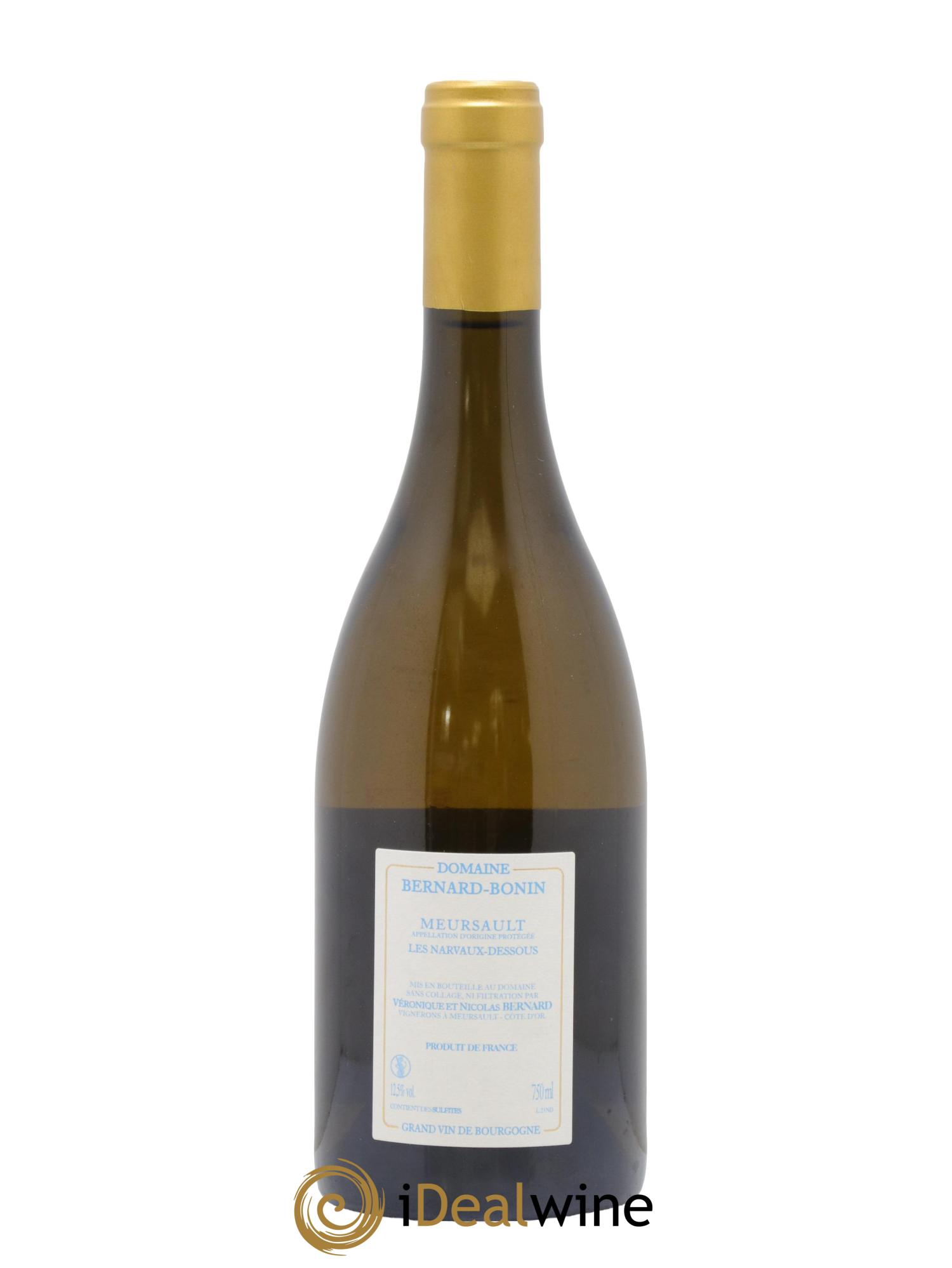 Meursault Les Narvaux Dessous Bernard Bonin 2021 - Lot de 1 bouteille - 1