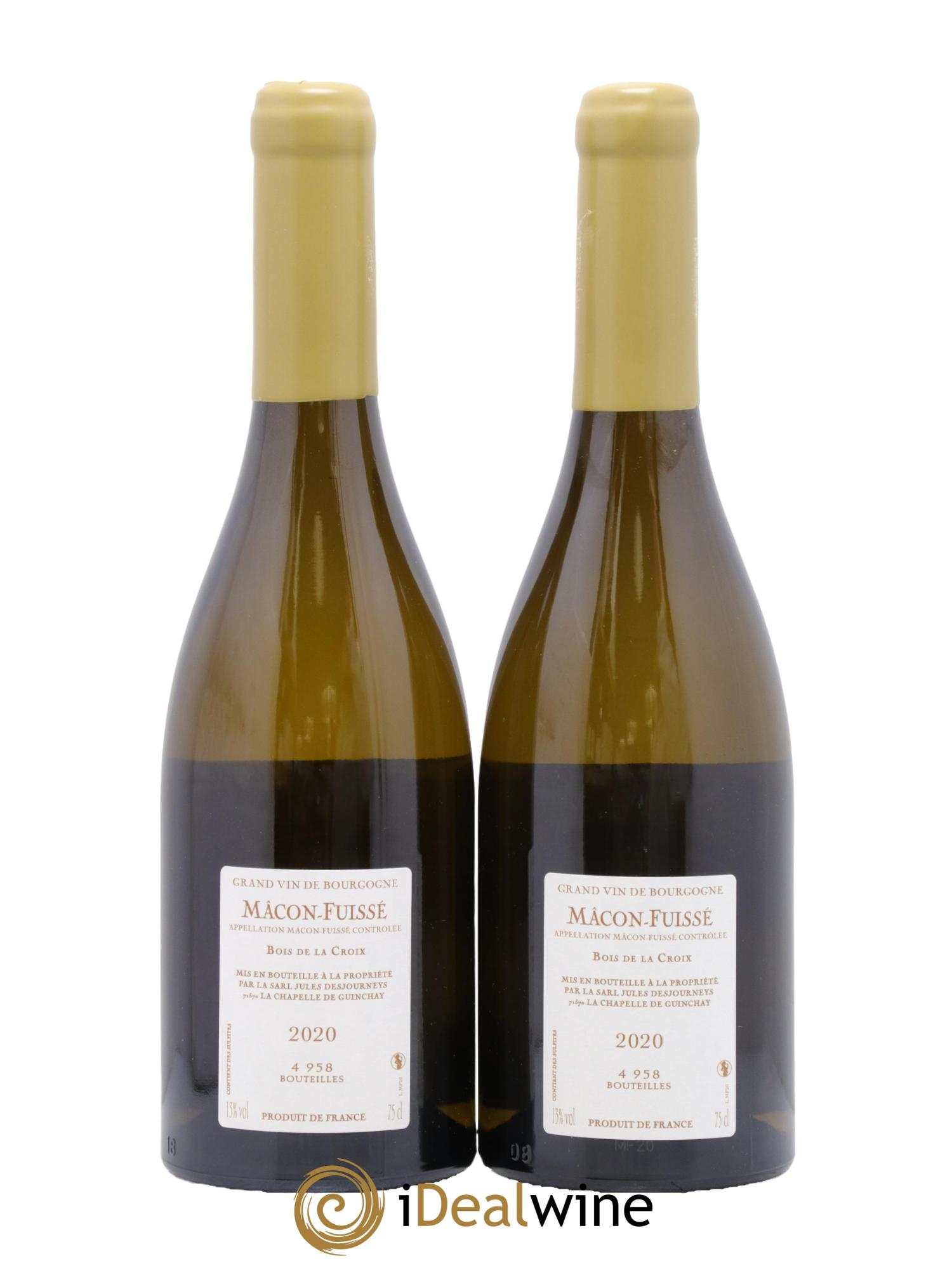 Mâcon-Fuissé Bois de la Croix Jules Desjourneys 2020 - Lotto di 2 bottiglie - 1