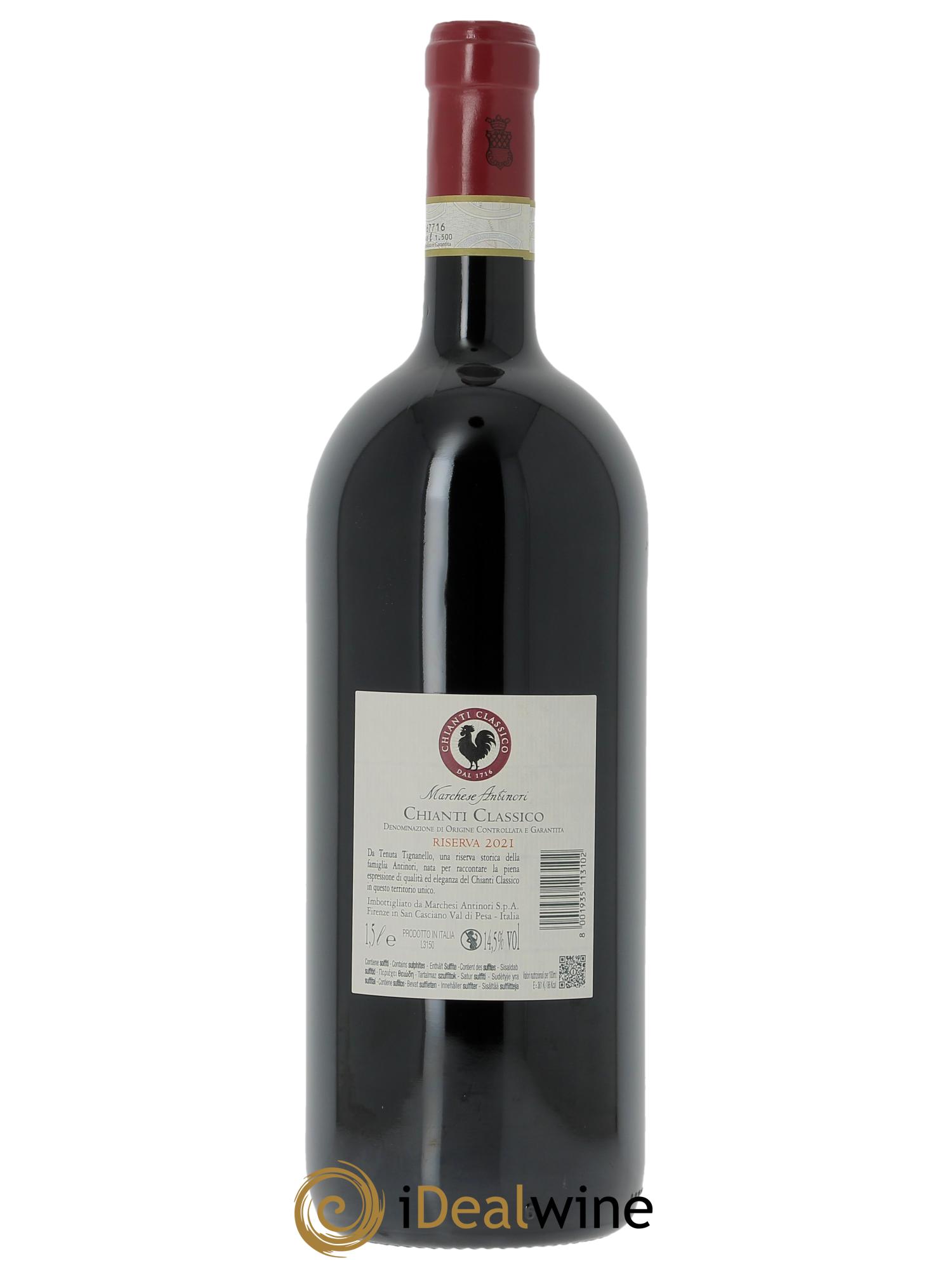 Chianti Classico DOCG Riserva Tenuta Tignanello - Marchesi Antinori 2021 - Lot de 1 magnum - 2