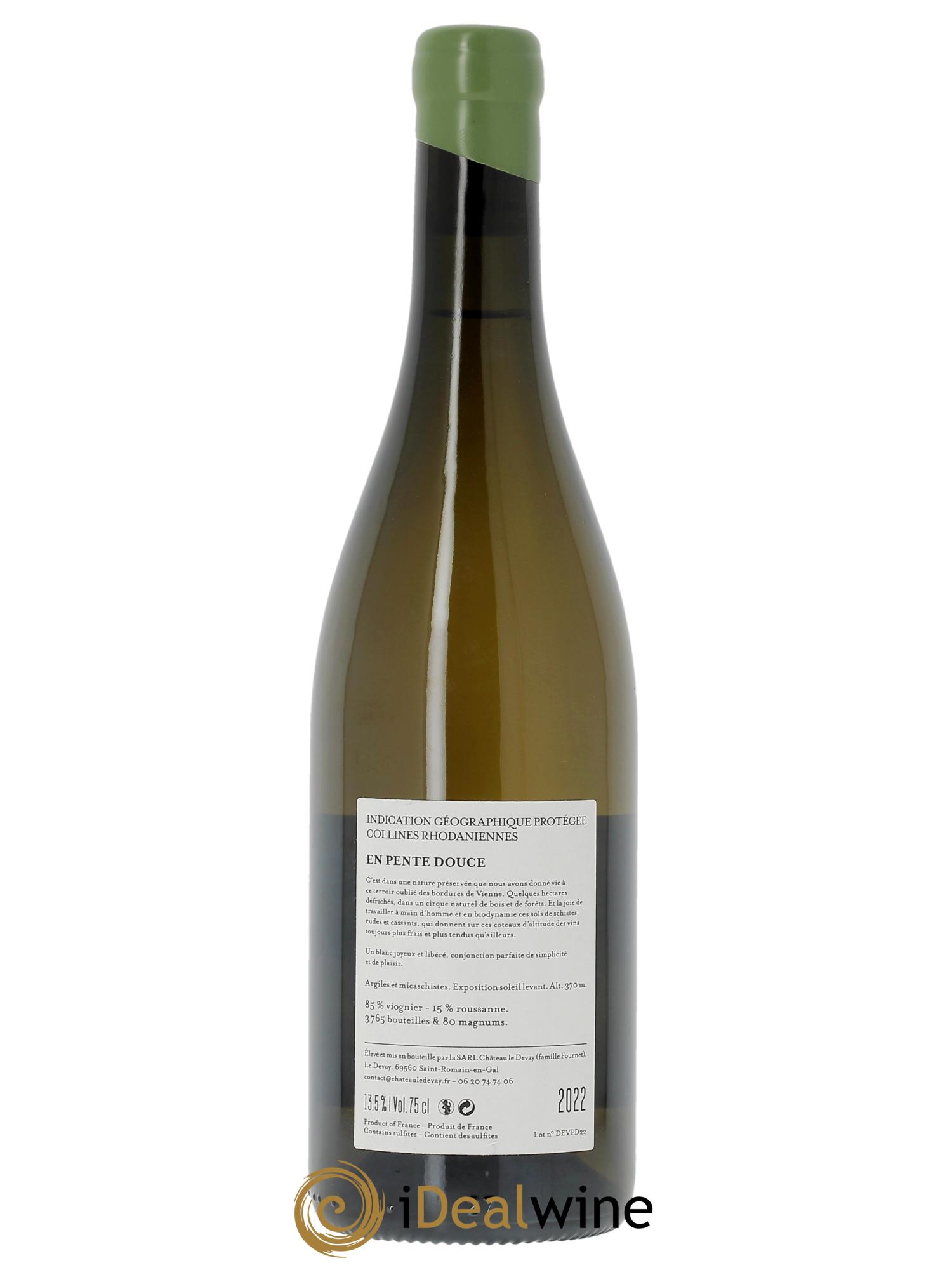 IGP Collines Rhodaniennes En Pente Douce Château le Devay  2022 - Lot de 1 bouteille - 1