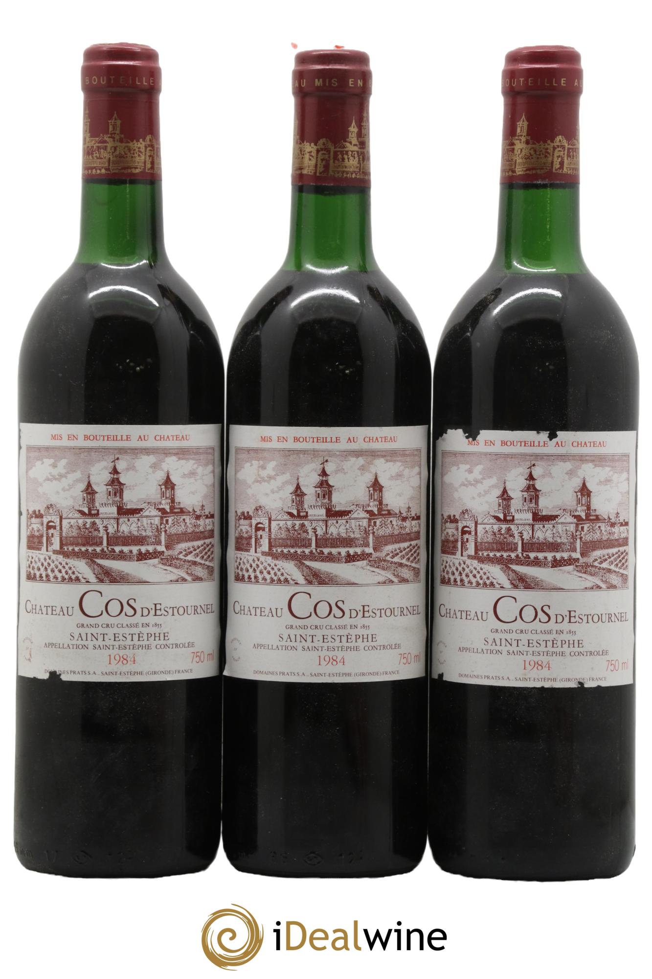 Cos d'Estournel 2ème Grand Cru Classé 1984 - Posten von 3 Flaschen - 0