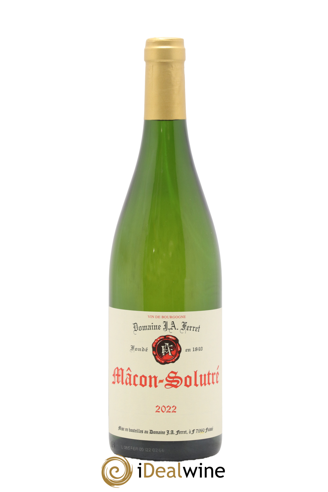 Mâcon-Solutré J.A. Ferret (Domaine) 2022 - Lot de 1 bouteille - 0