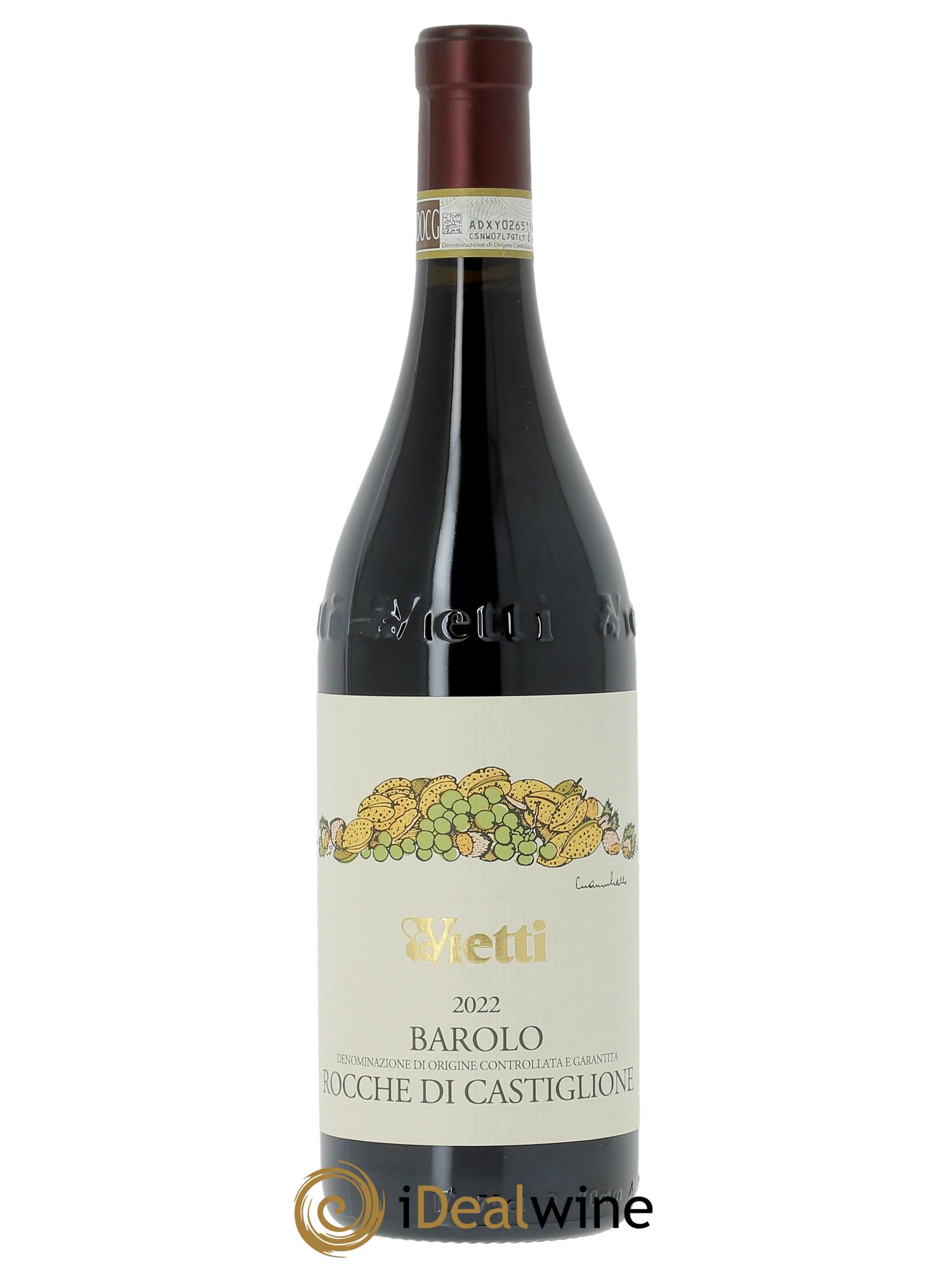 Barolo DOCG Castiglione Vietti 2022 - Lot de 1 bouteille - 1