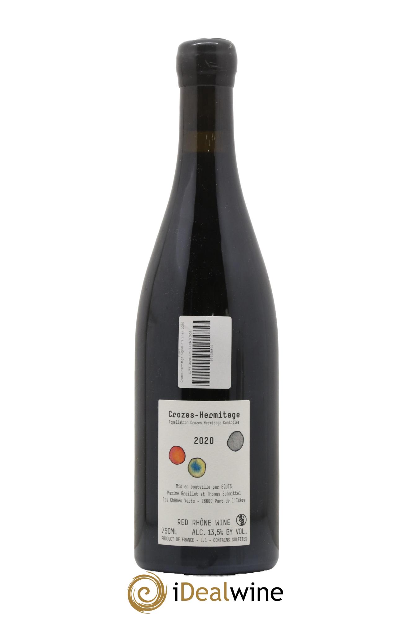 Crozes-Hermitage Vignes Franches Domaine des Lises 2020 - Lot de 1 bouteille - 1