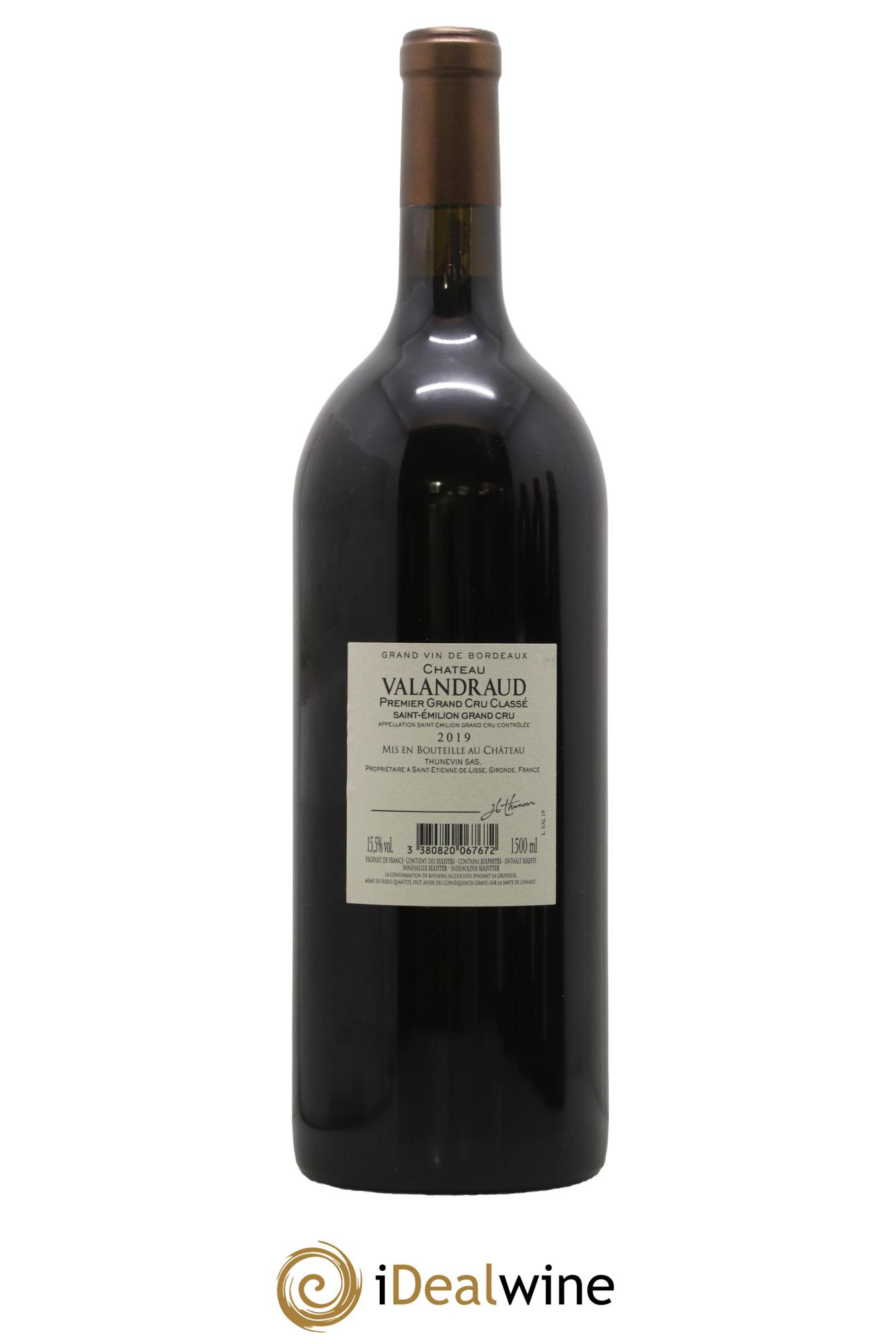 Château de Valandraud 1er Grand Cru Classé B depuis 2012 2019 - Lotto di 1 magnum - 1
