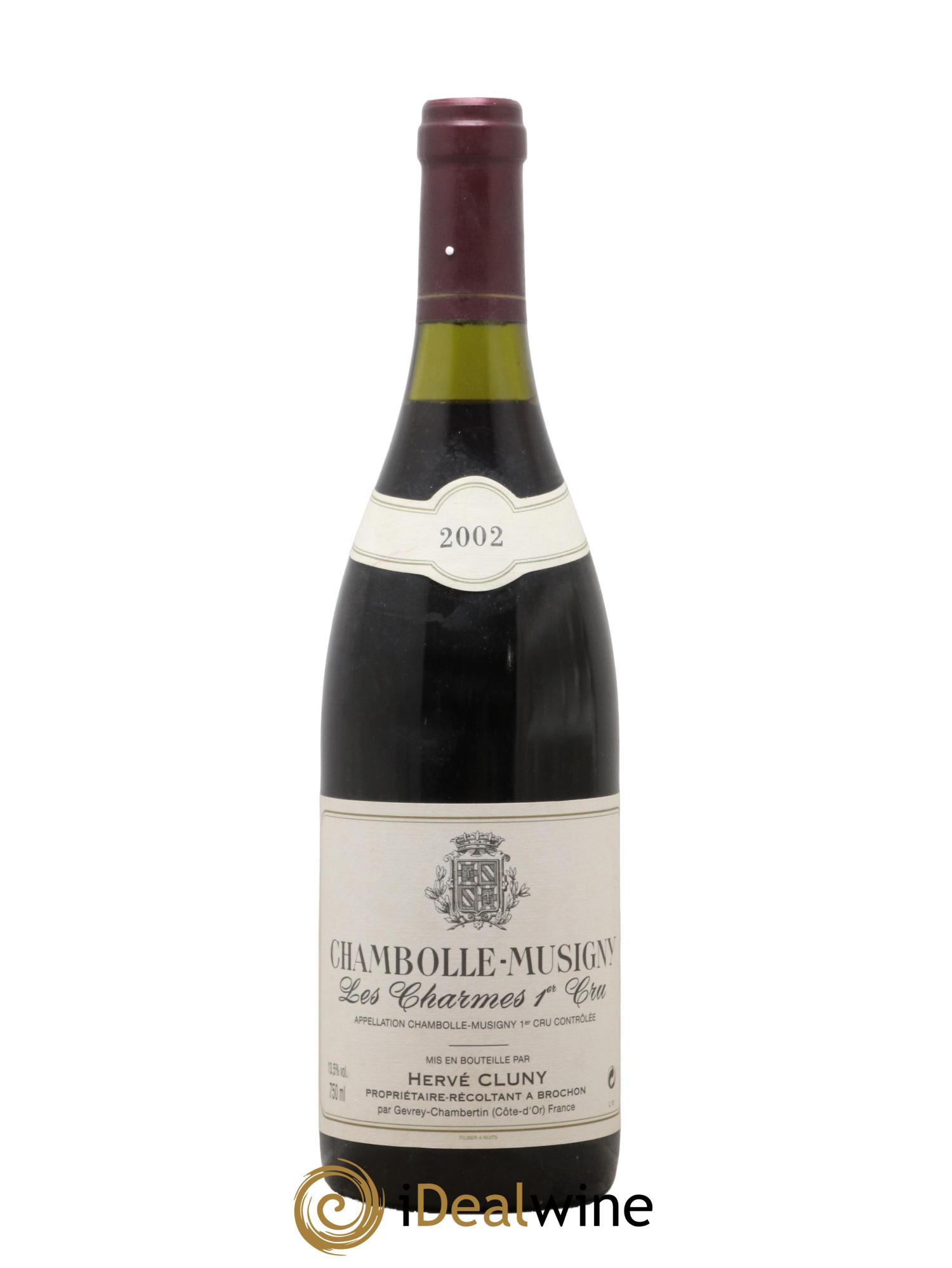Chambolle-Musigny 1er Cru Les Charmes Hervé Cluny 2002 - Lot de 1 bouteille - 0
