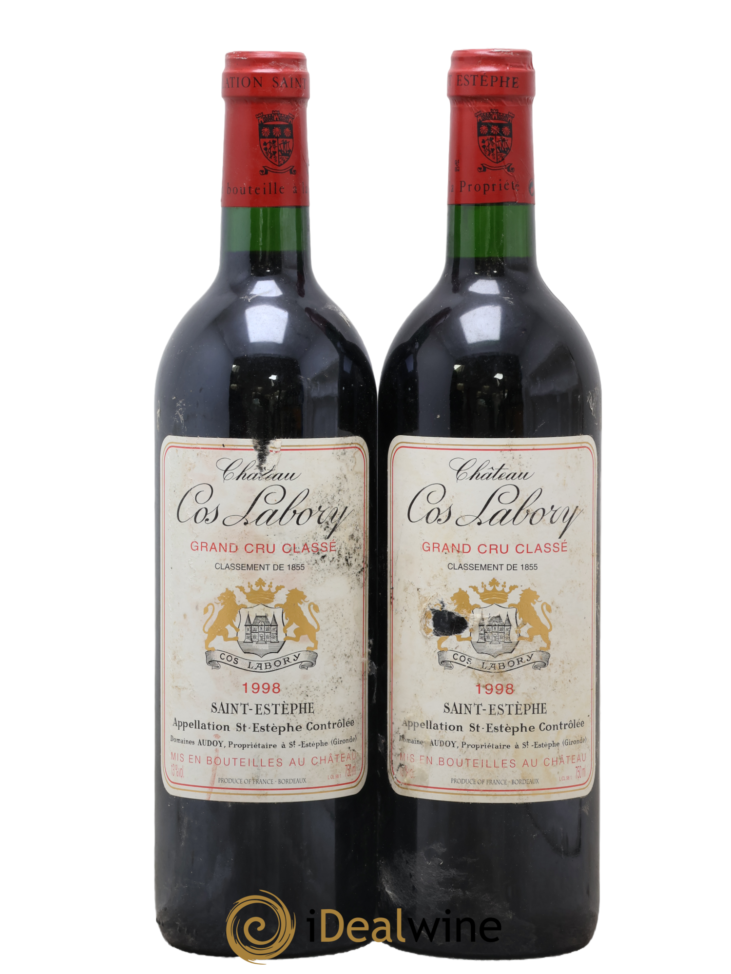 Château Cos Labory 5ème Grand Cru Classé 1998 - Lot of 2 bottles - 0