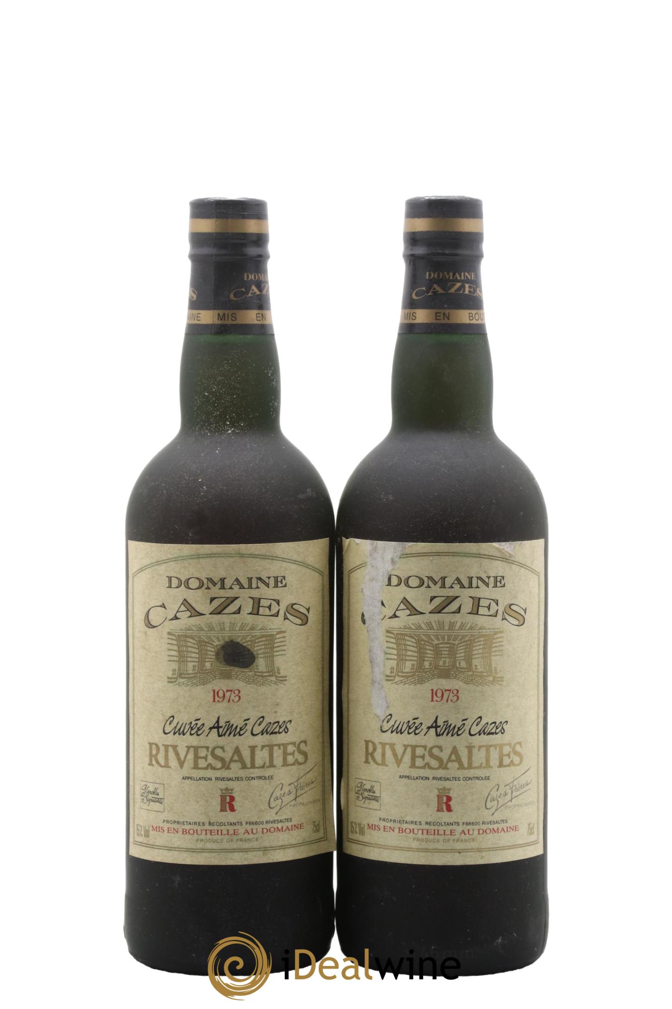 Rivesaltes Cuvée Aimé Cazes Domaine Cazes 1973 - Posten von 2 Flaschen - 0