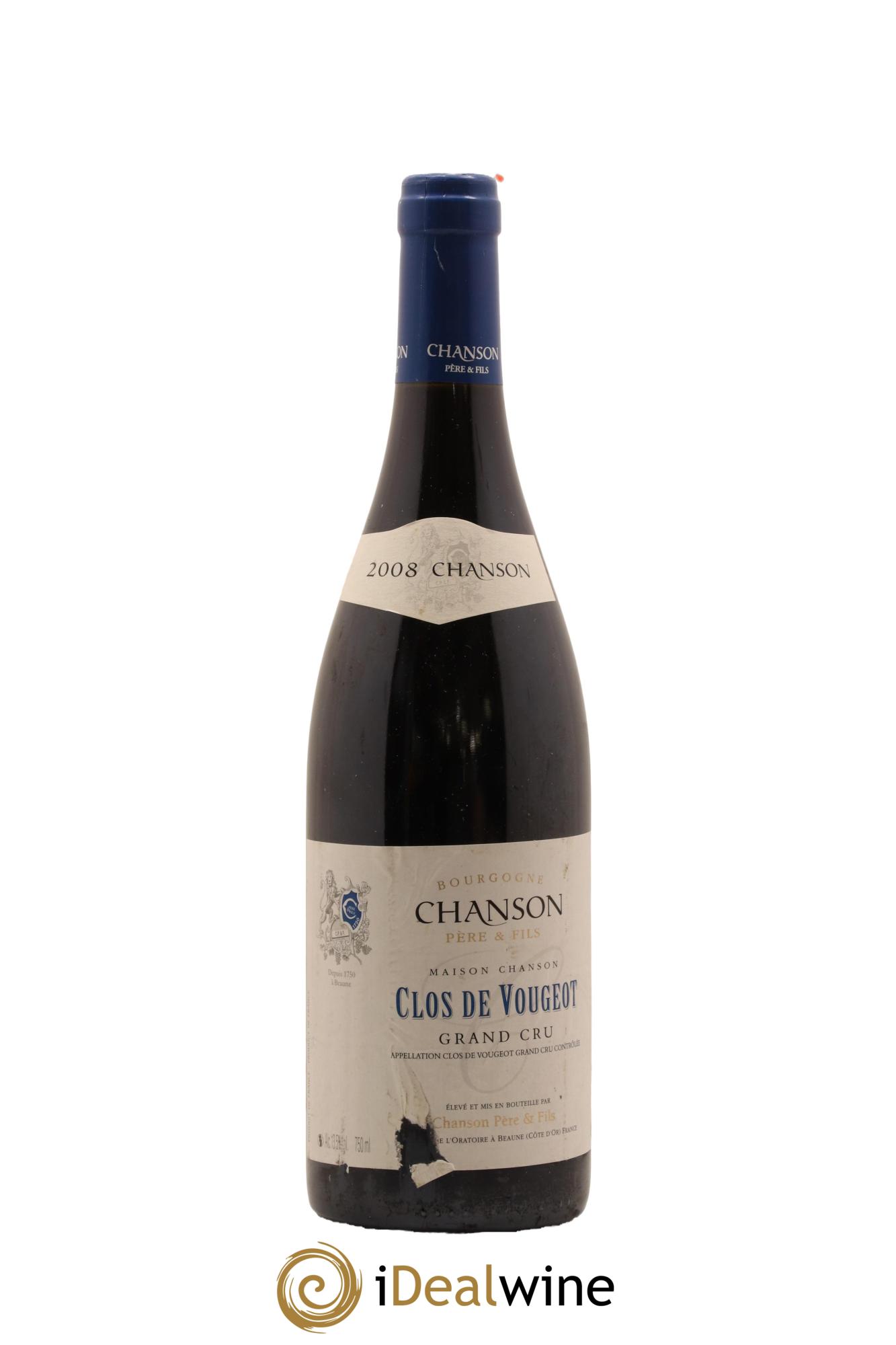 Clos de Vougeot Grand Cru Chanson 2008 - Posten von 1 Flasche - 0