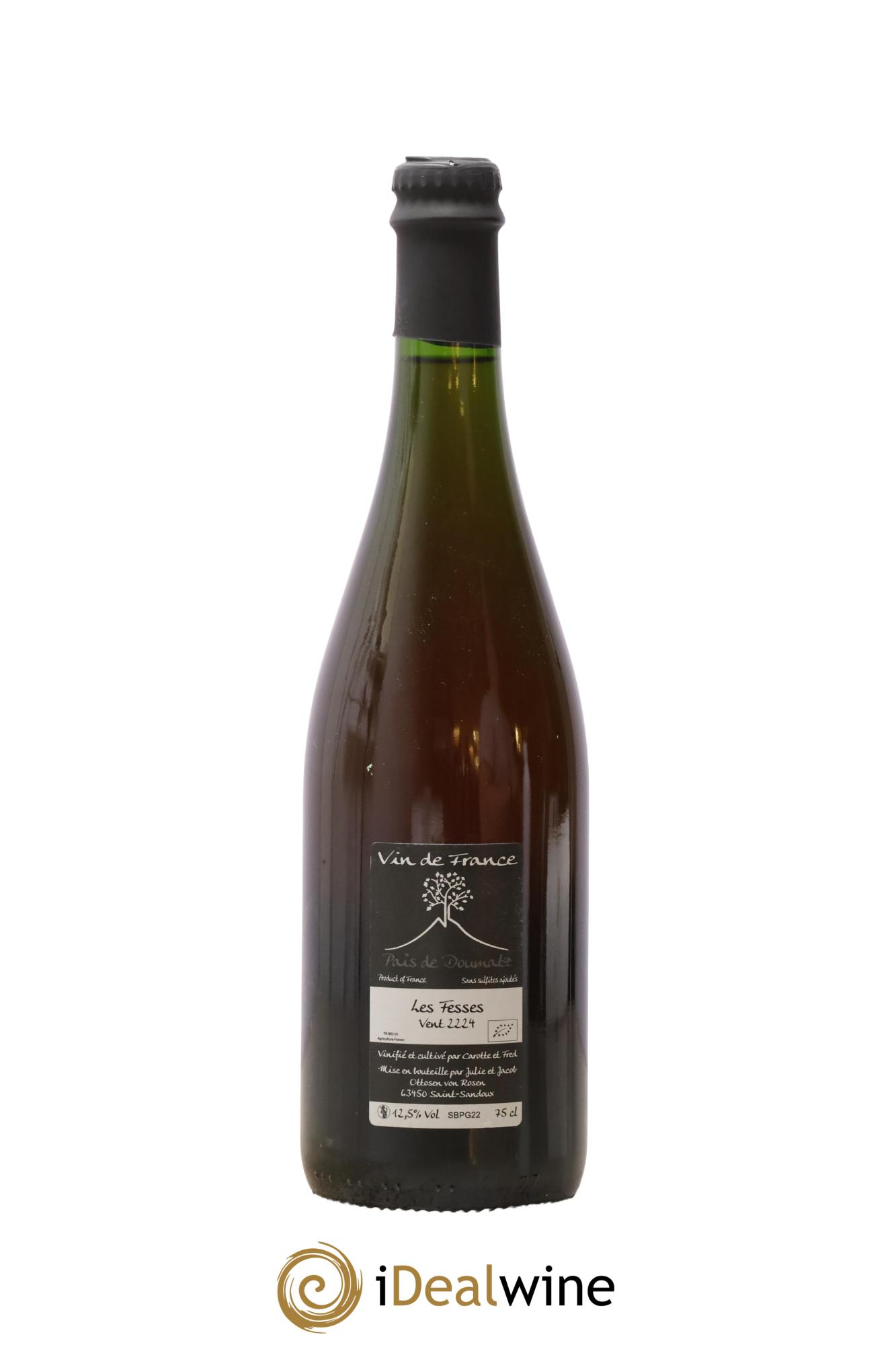 Vin de France Les Fesses Vignoble de l'Arbre Blanc 2022 - Lot de 1 bouteille - 1