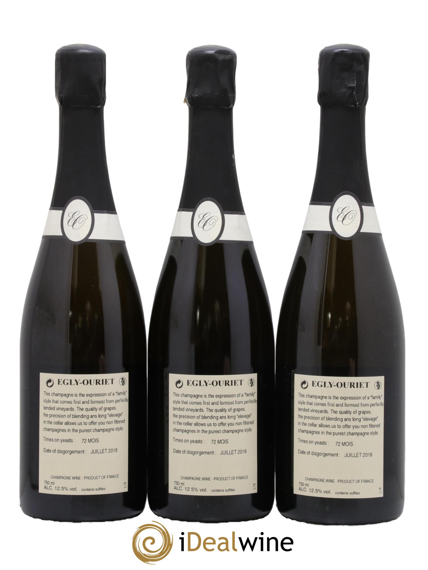 Blanc de Noirs Les Crayères Vieilles vignes Egly-Ouriet - Lot de 3 bouteilles - 1