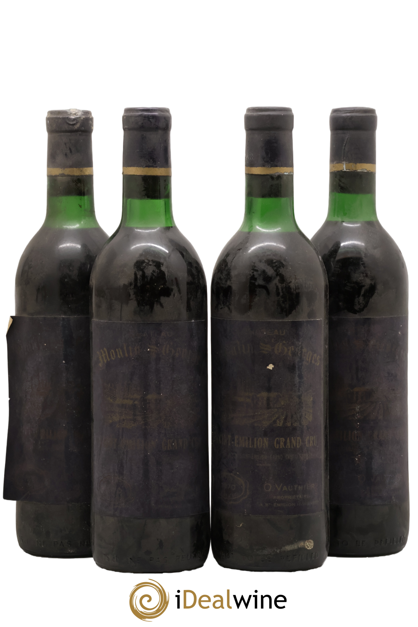Château Moulin Saint Georges 1970 - Lot de 4 bouteilles - 0