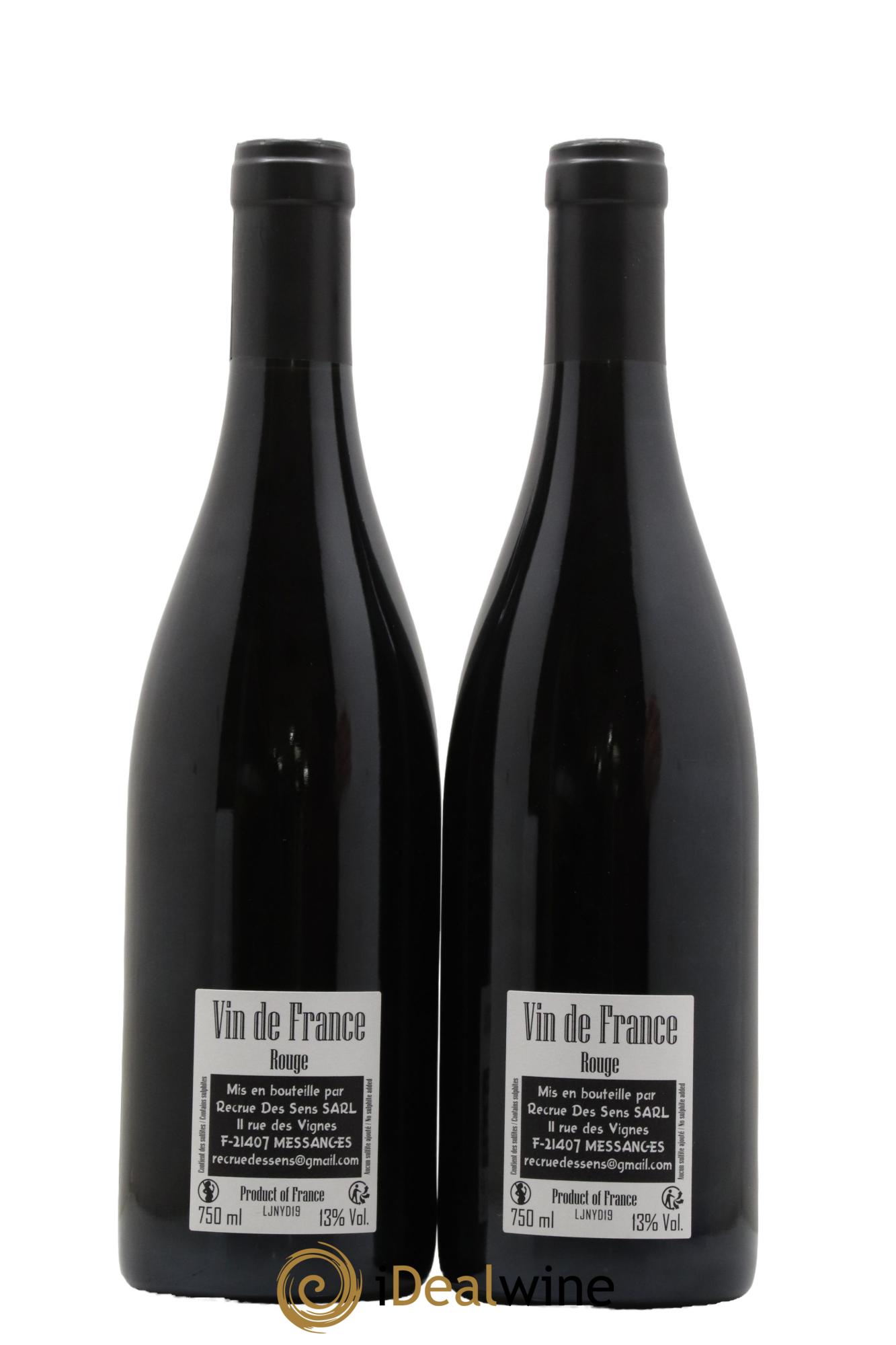 Vin de France Jeannot Yann Durieux - Recrue des Sens 2019 - Lot de 2 bouteilles - 1