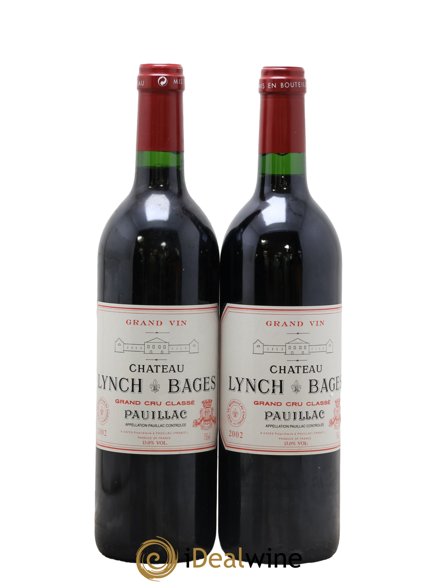 Château Lynch Bages 5ème Grand Cru Classé 2002 - Lot de 2 bouteilles - 0