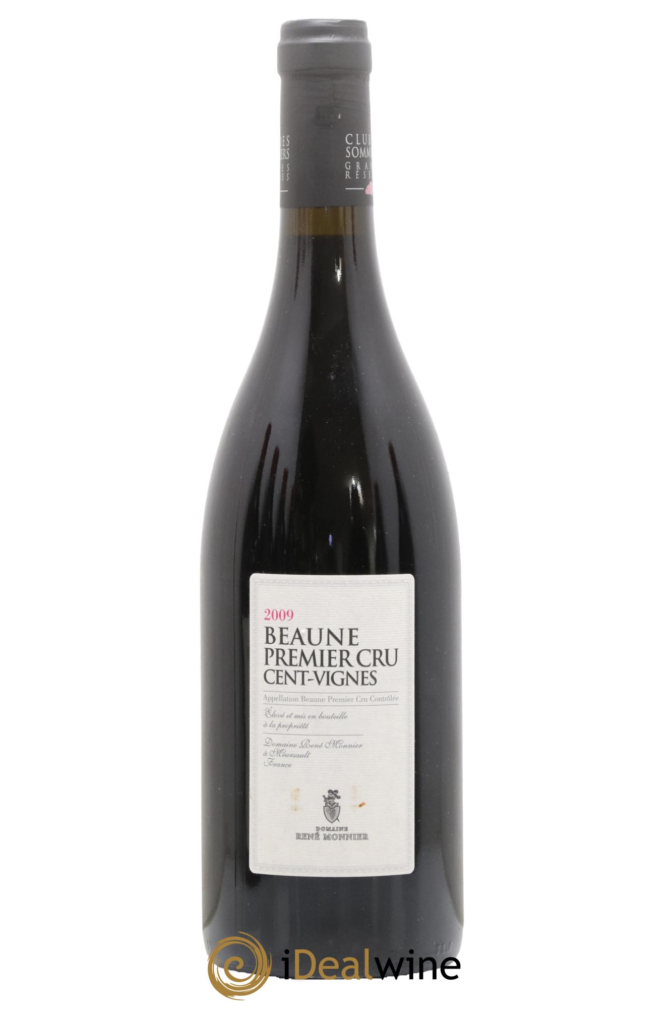 Beaune 1er Cru Cent Vignes Domaine Rene Monnier 2009 - Lot de 1 bouteille - 0