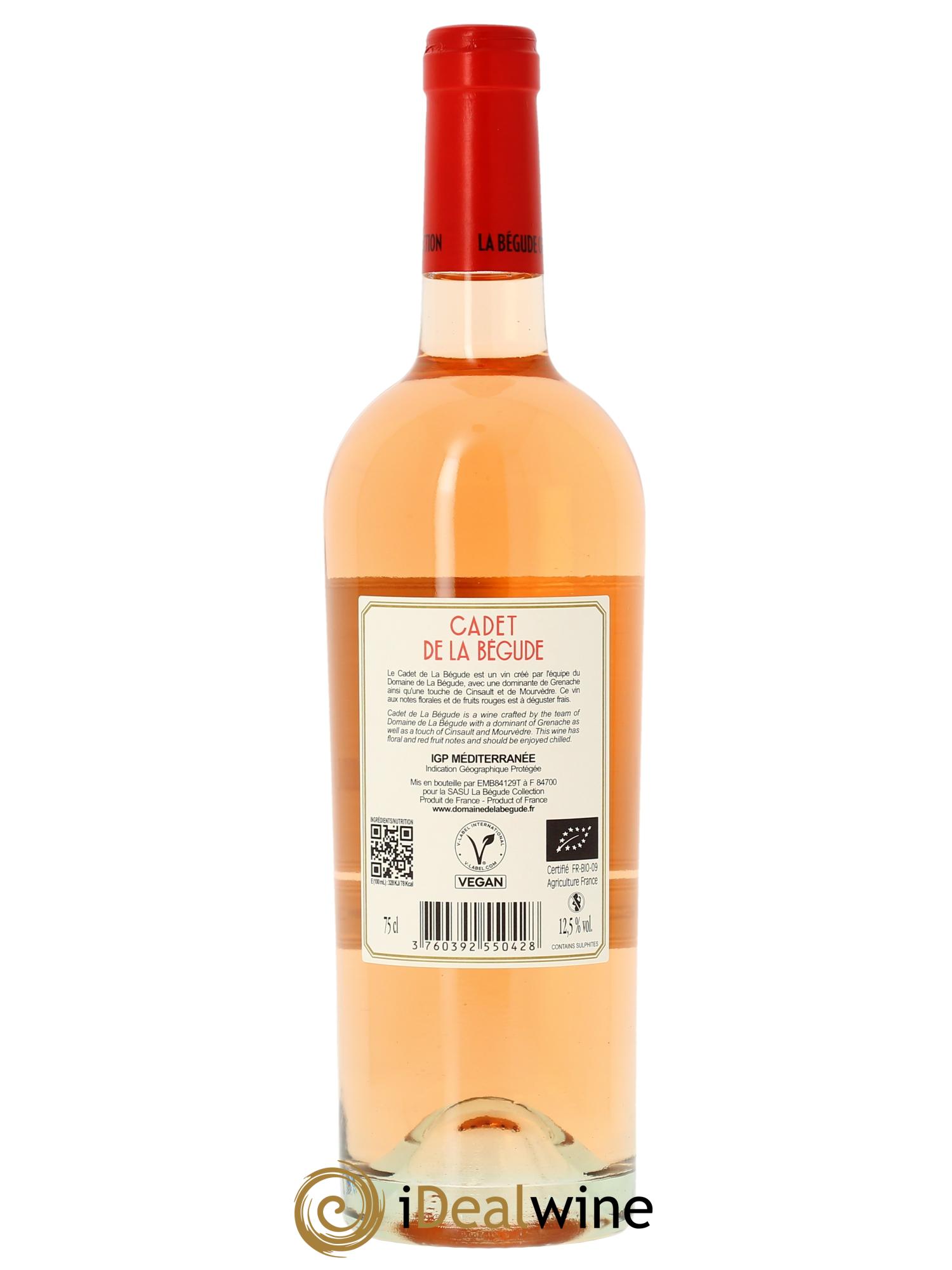 IGP Méditerranée La Bégude Cadet de la Bégude 2024 - Lot de 1 bouteille - 1