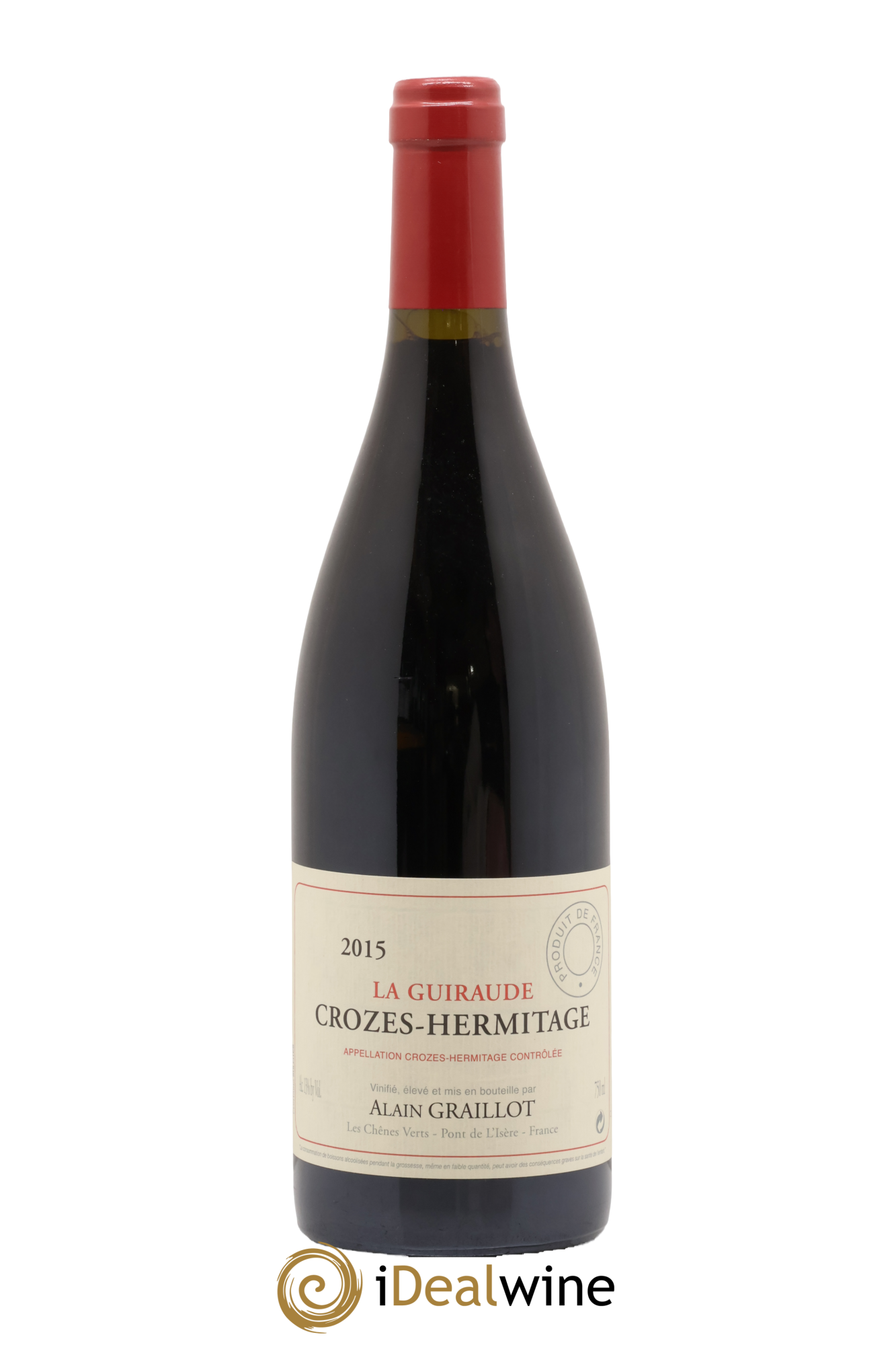 Crozes-Hermitage La Guiraude Domaine Graillot 2015 - Lot de 1 bouteille - 0